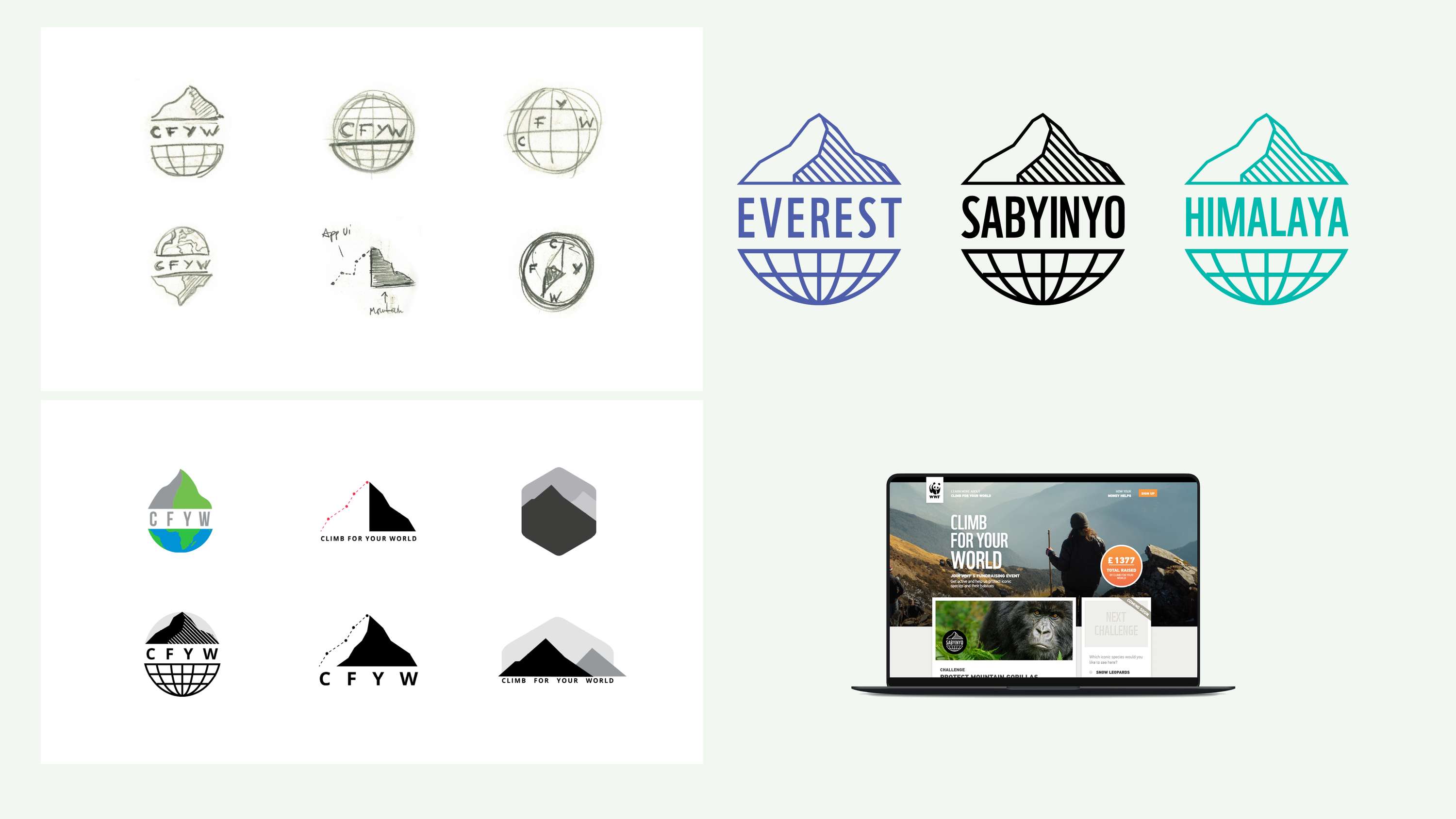 WWF - Climb For Your World | Brand Identifier by Edward Stone