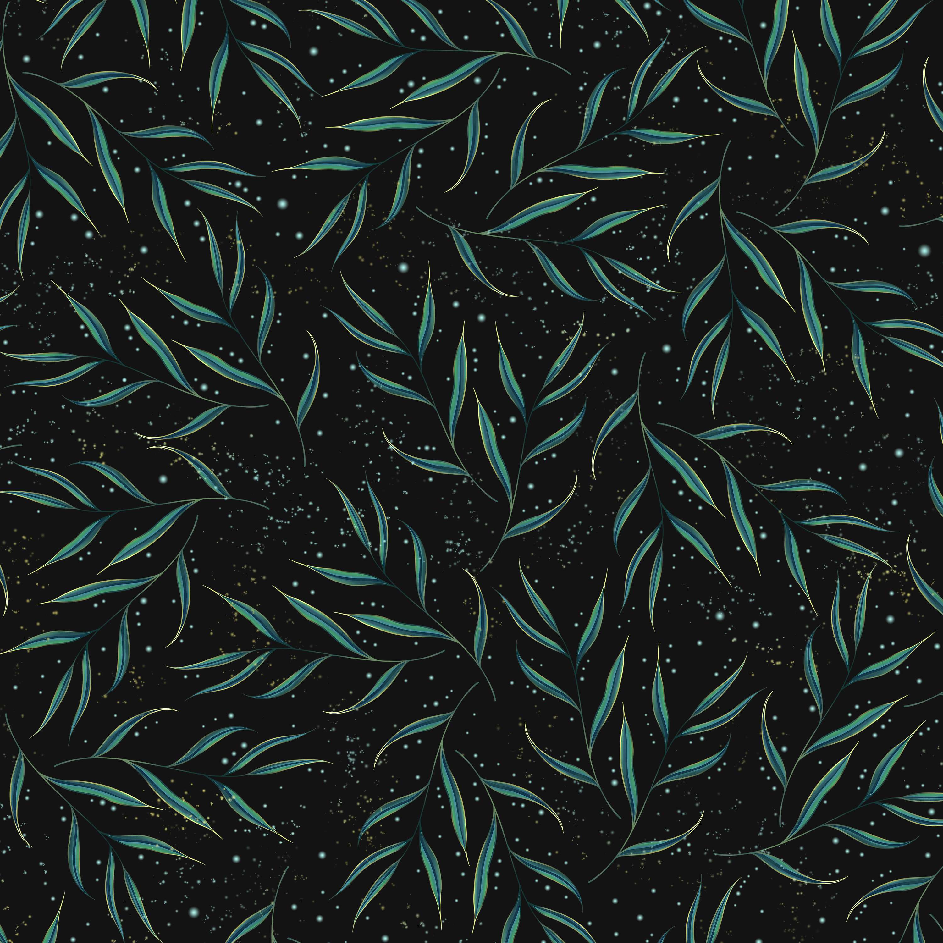 "Magic at Night" pattern design by Silva Stirna