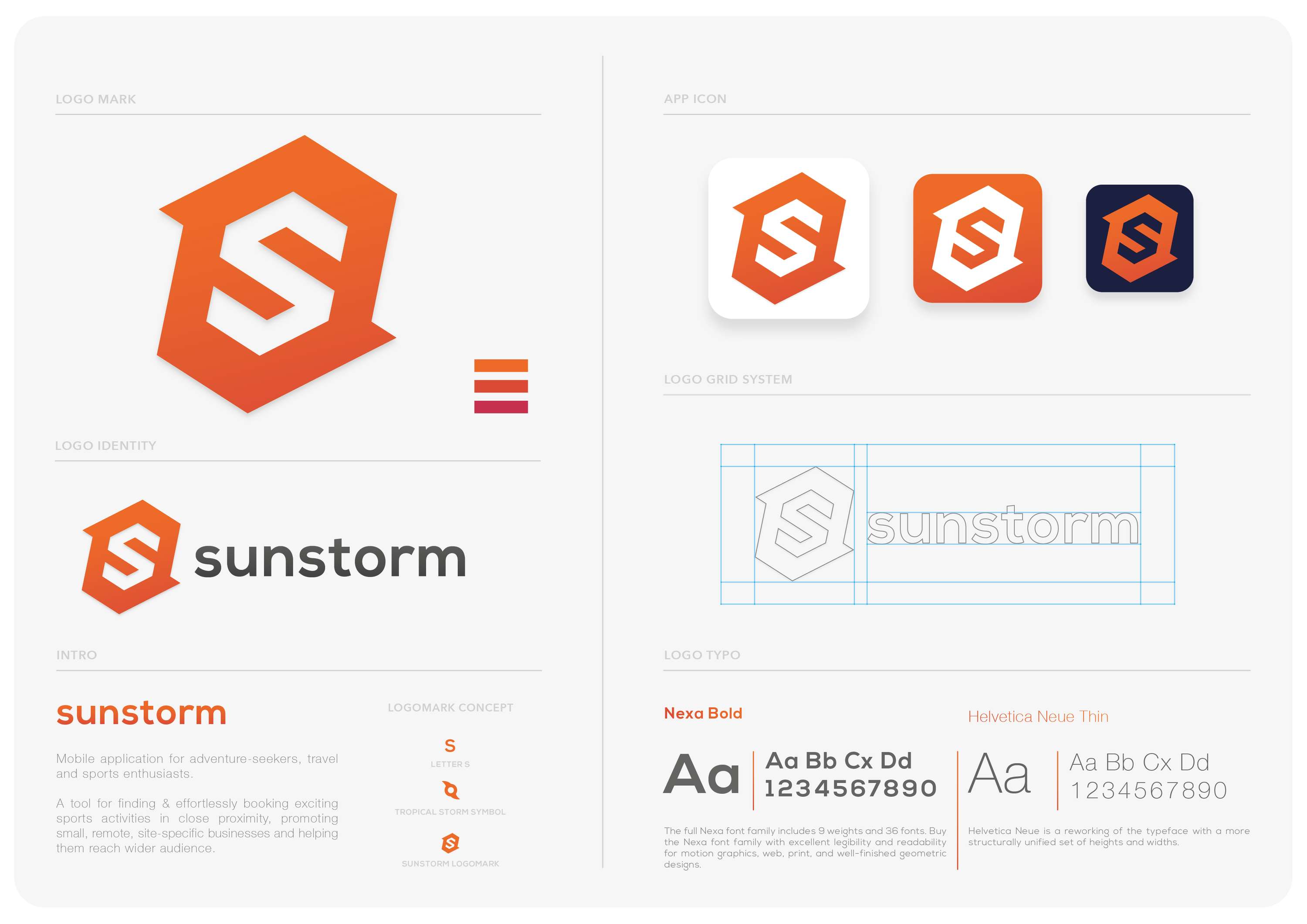 Sunstorm Logo Identity by Wojtek Peresada