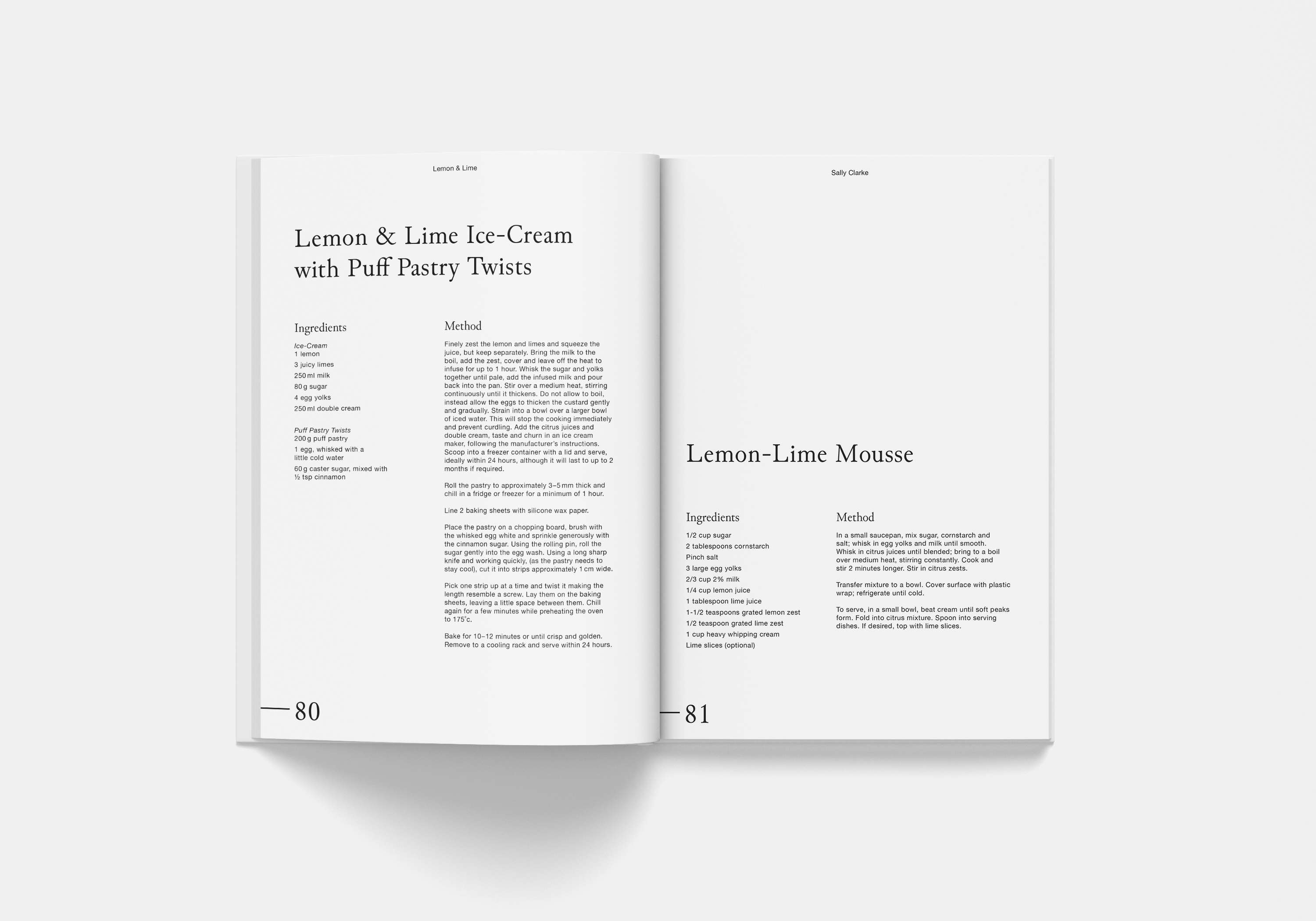 Sally Clarke Cookbook by Alissa Lad