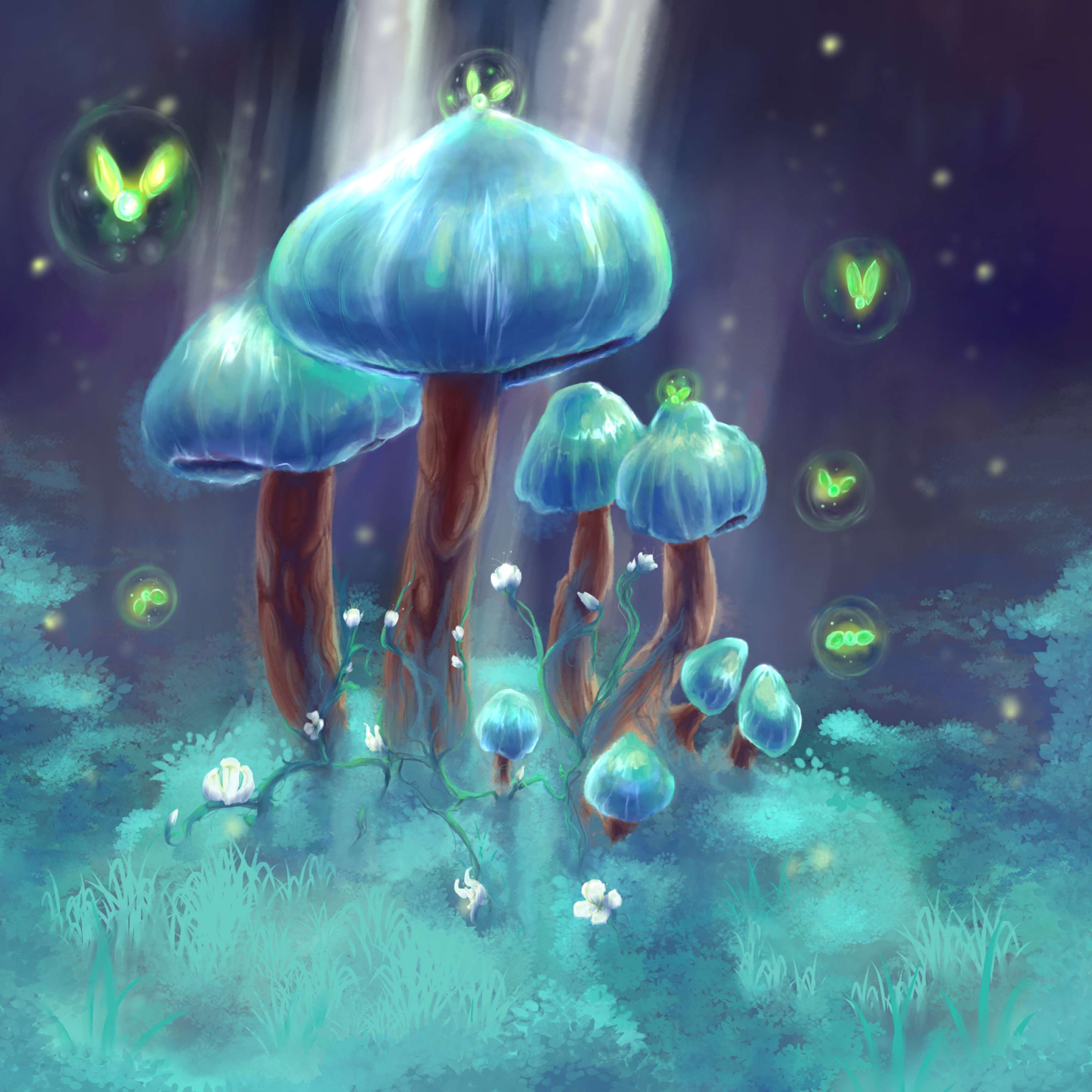 Enchanted Toadstools by Helen Quinlan