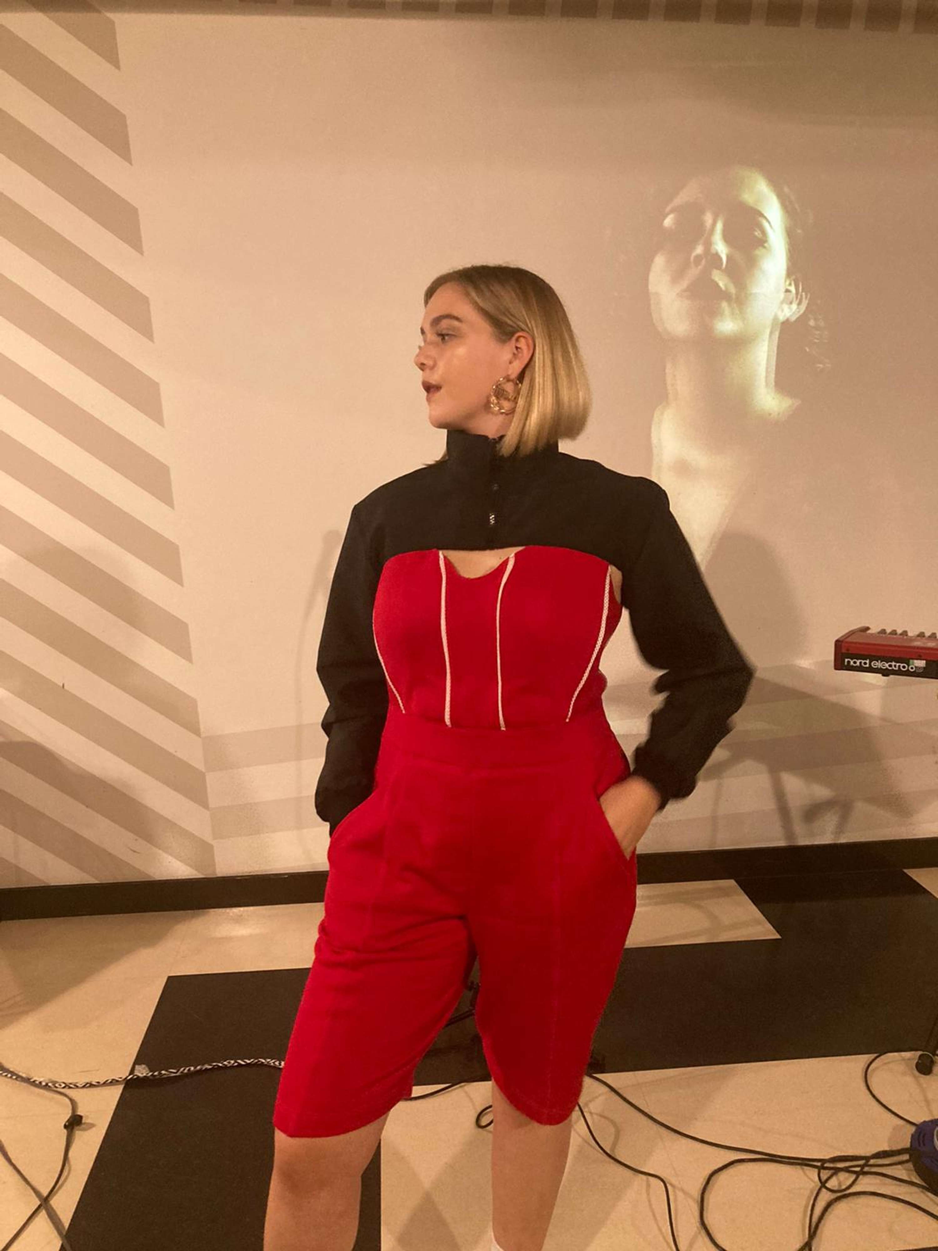 CUSTOM PLAYSUIT AND SUPA CROPPED JUMPER by Lauren Cook