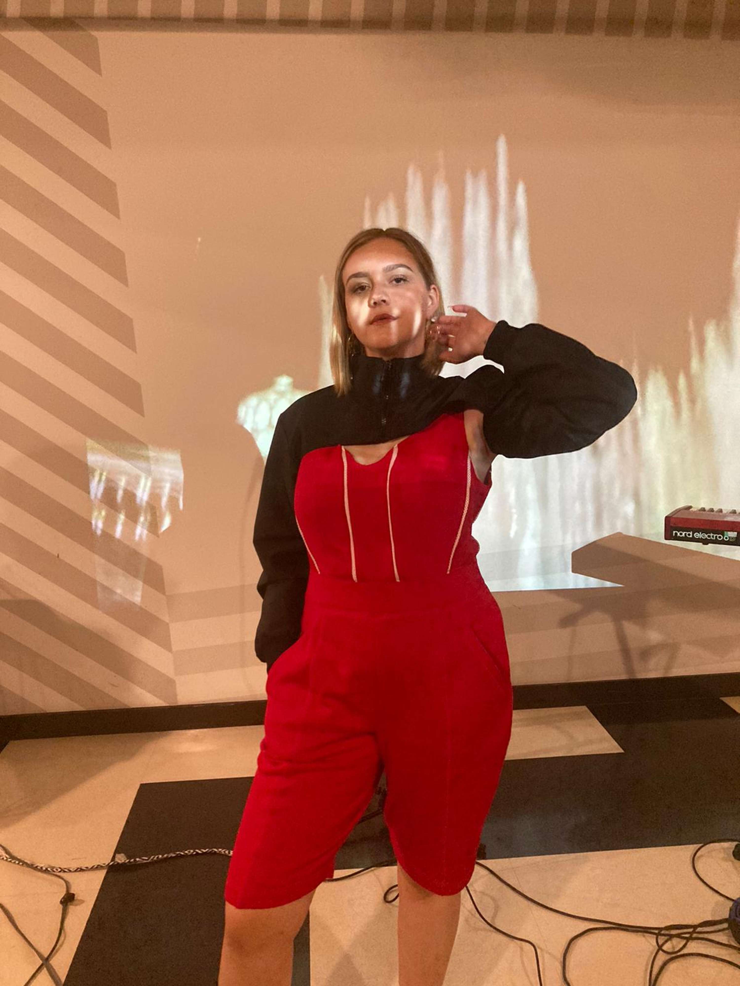 CUSTOM PLAYSUIT AND SUPA CROPPED JUMPER by Lauren Cook