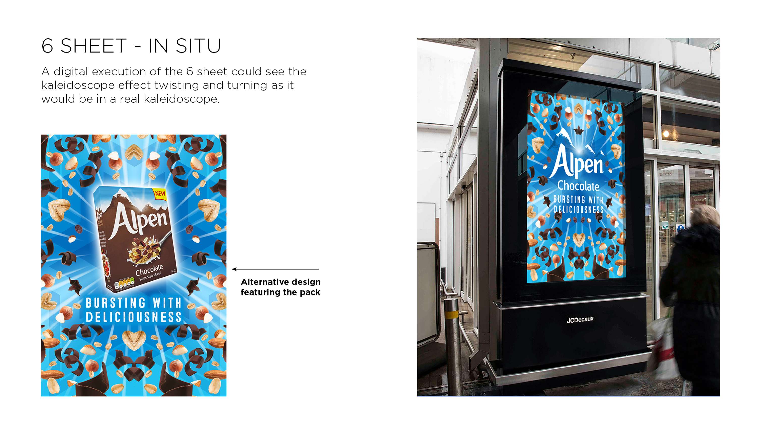 Alpen Chocolate campaign by David Ballard