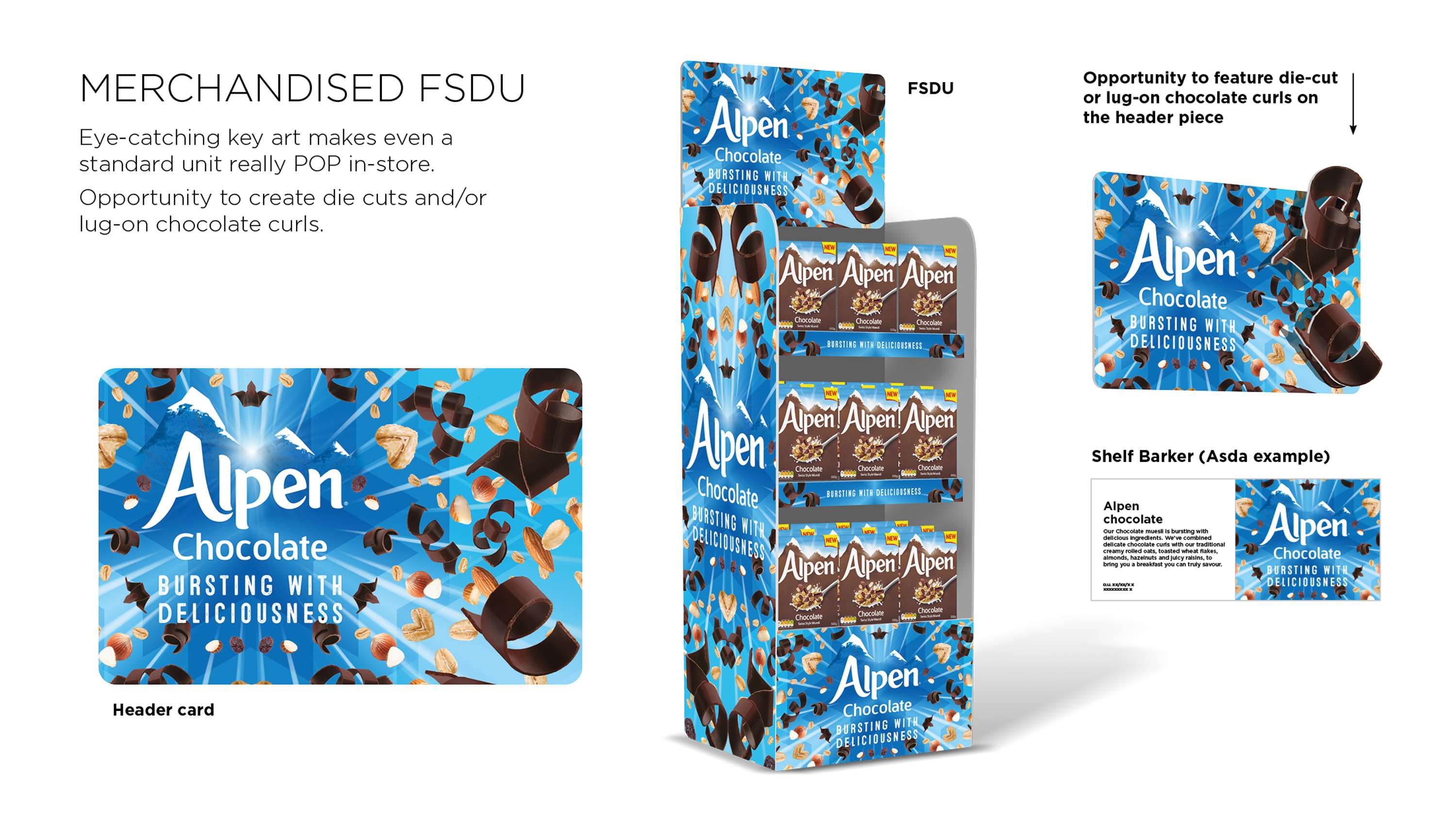 Alpen Chocolate campaign by David Ballard