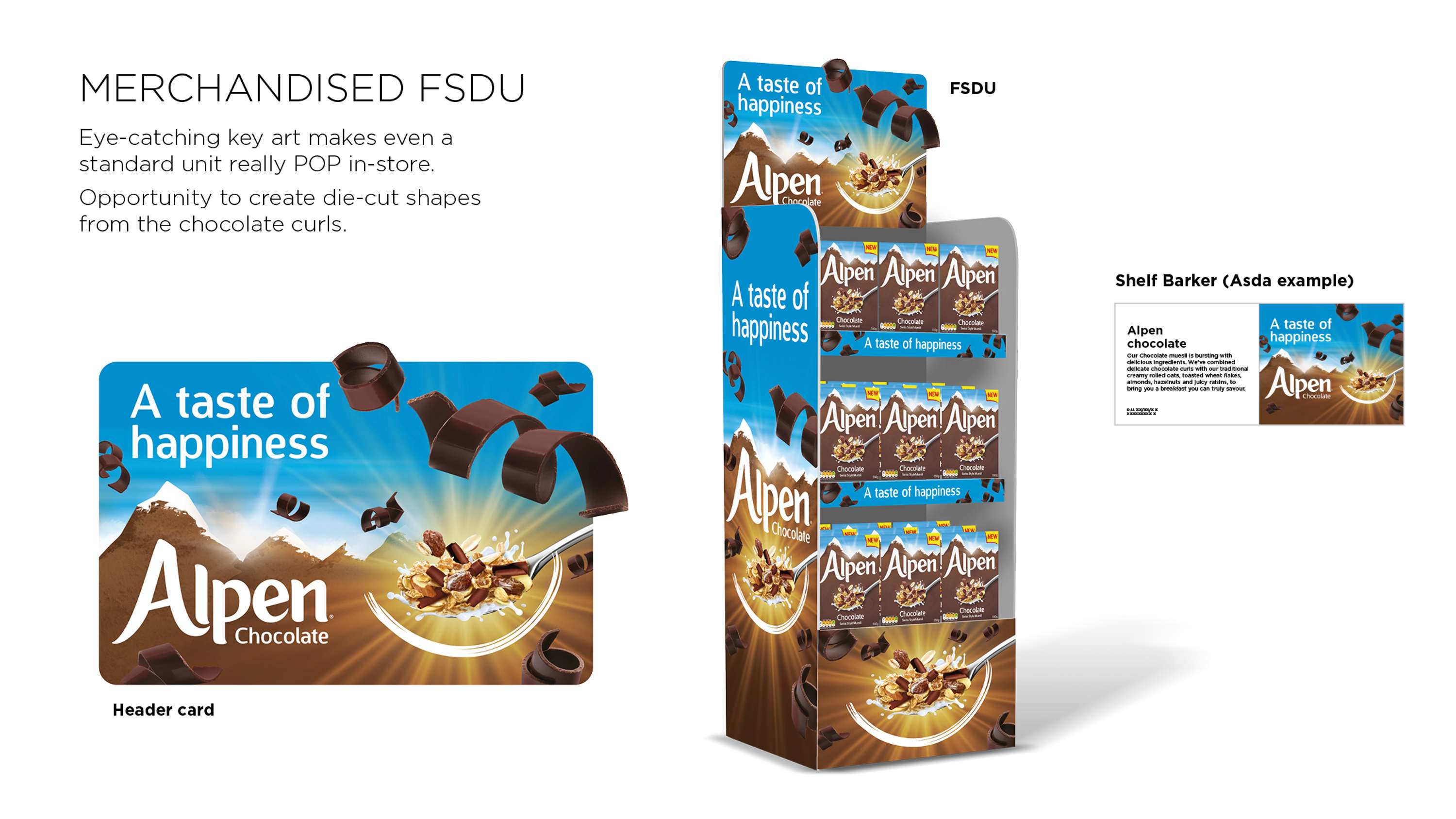 Alpen Chocolate campaign by David Ballard