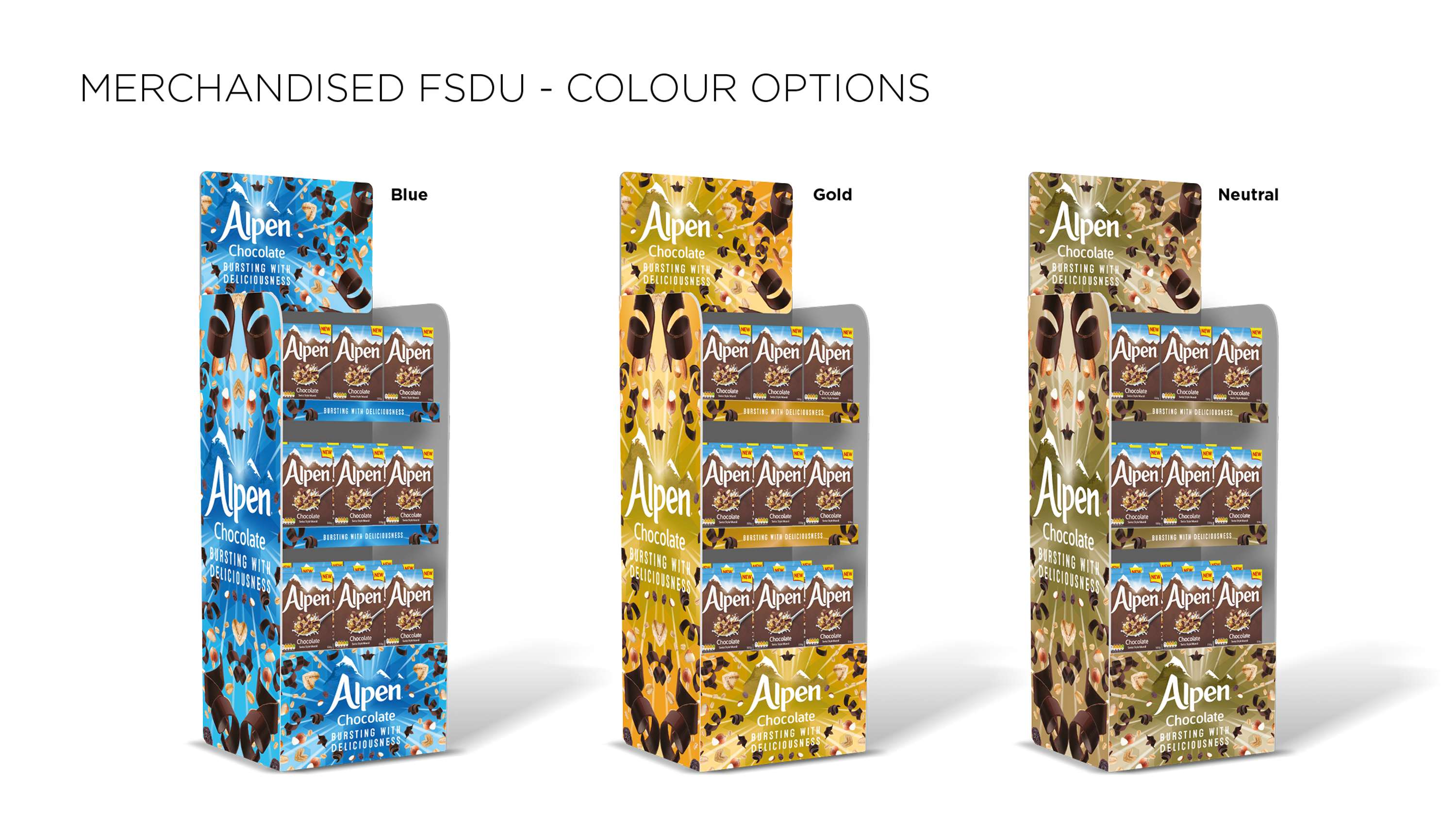 Alpen Chocolate campaign by David Ballard