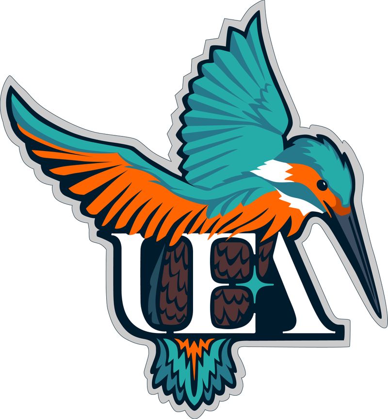 UEA Kingfishers logo by Katerina Meccano