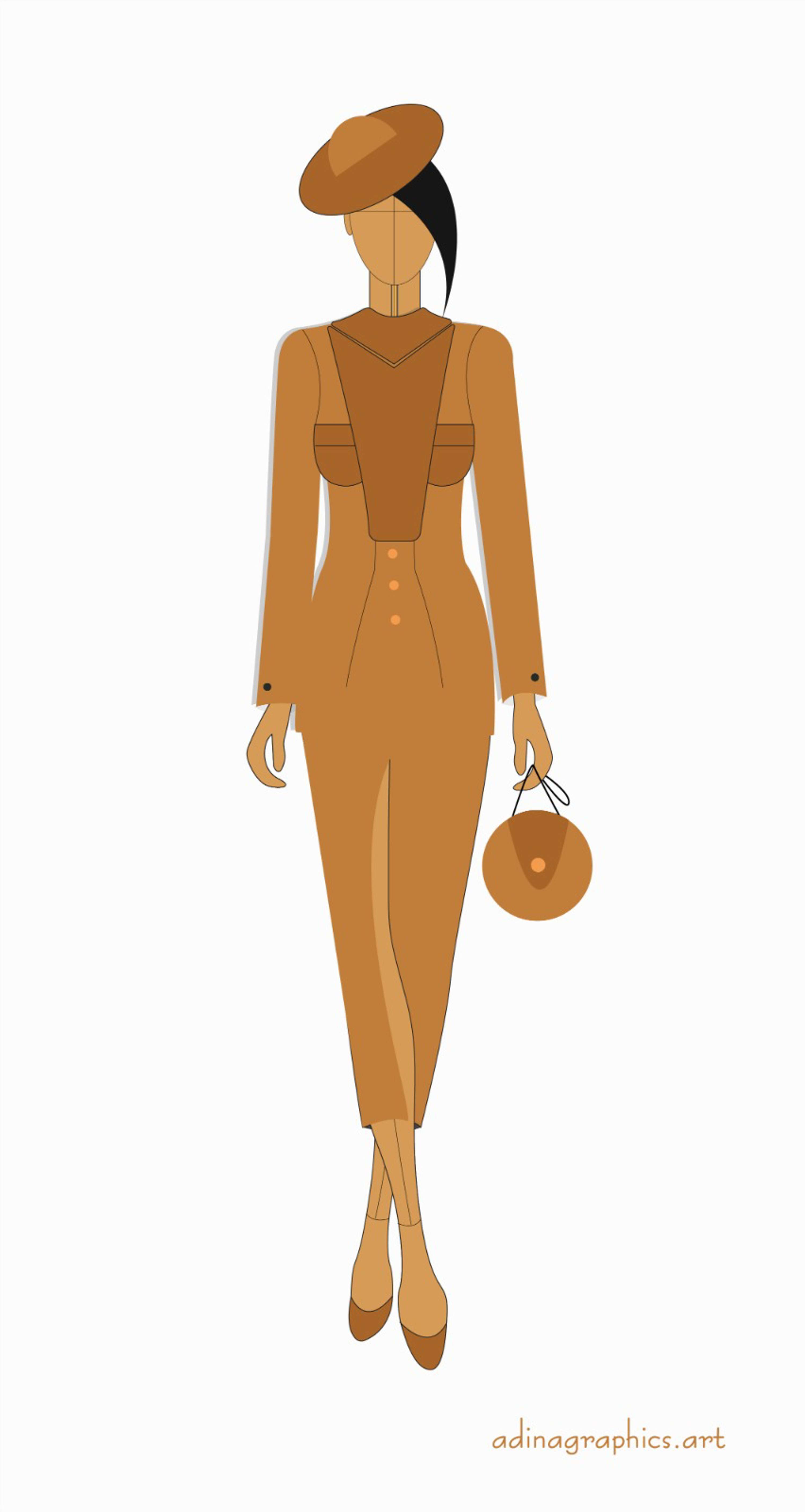 Fashion Models Project Design by Adina Bostinaru