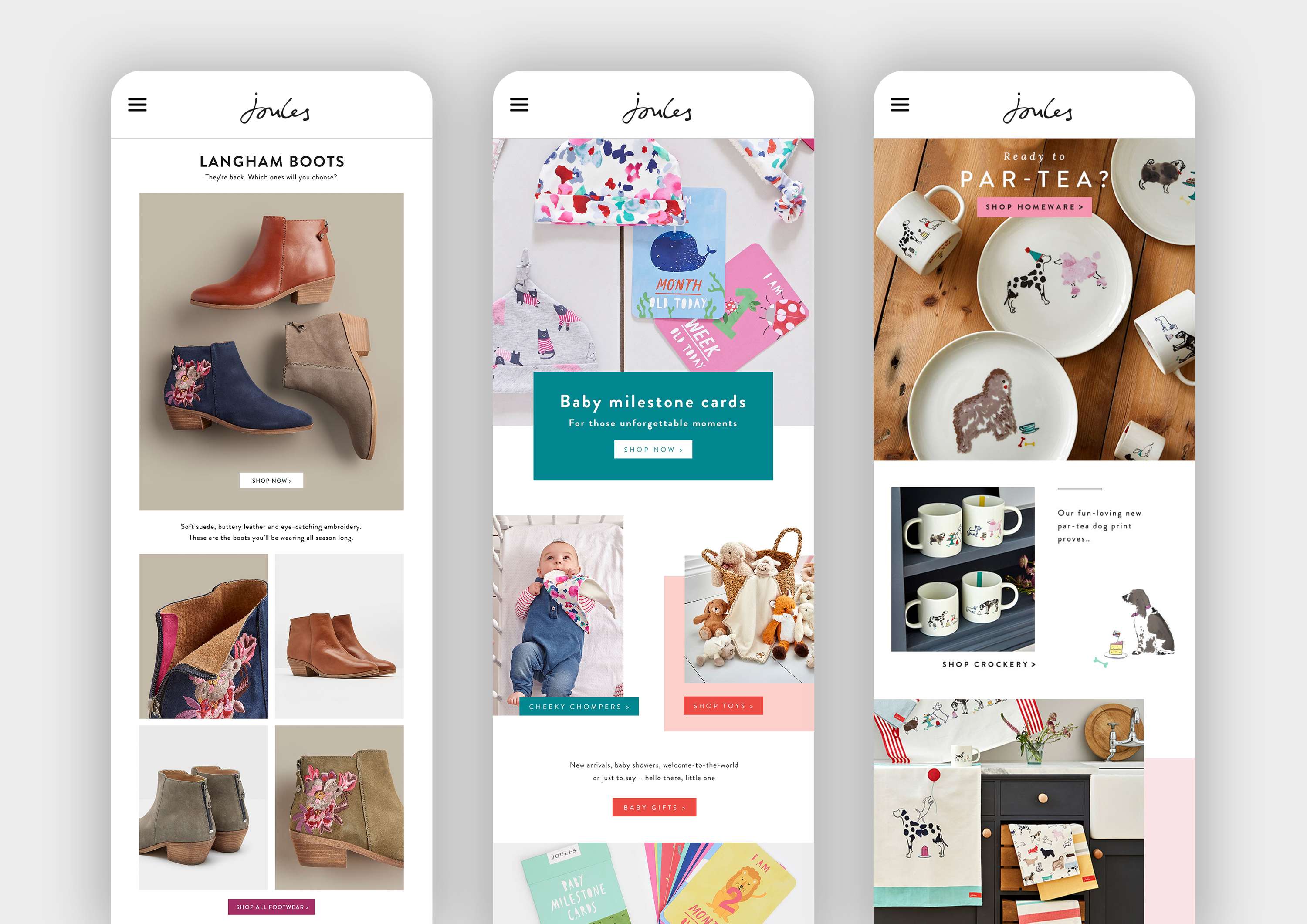Joules Email Design by Tina Webster