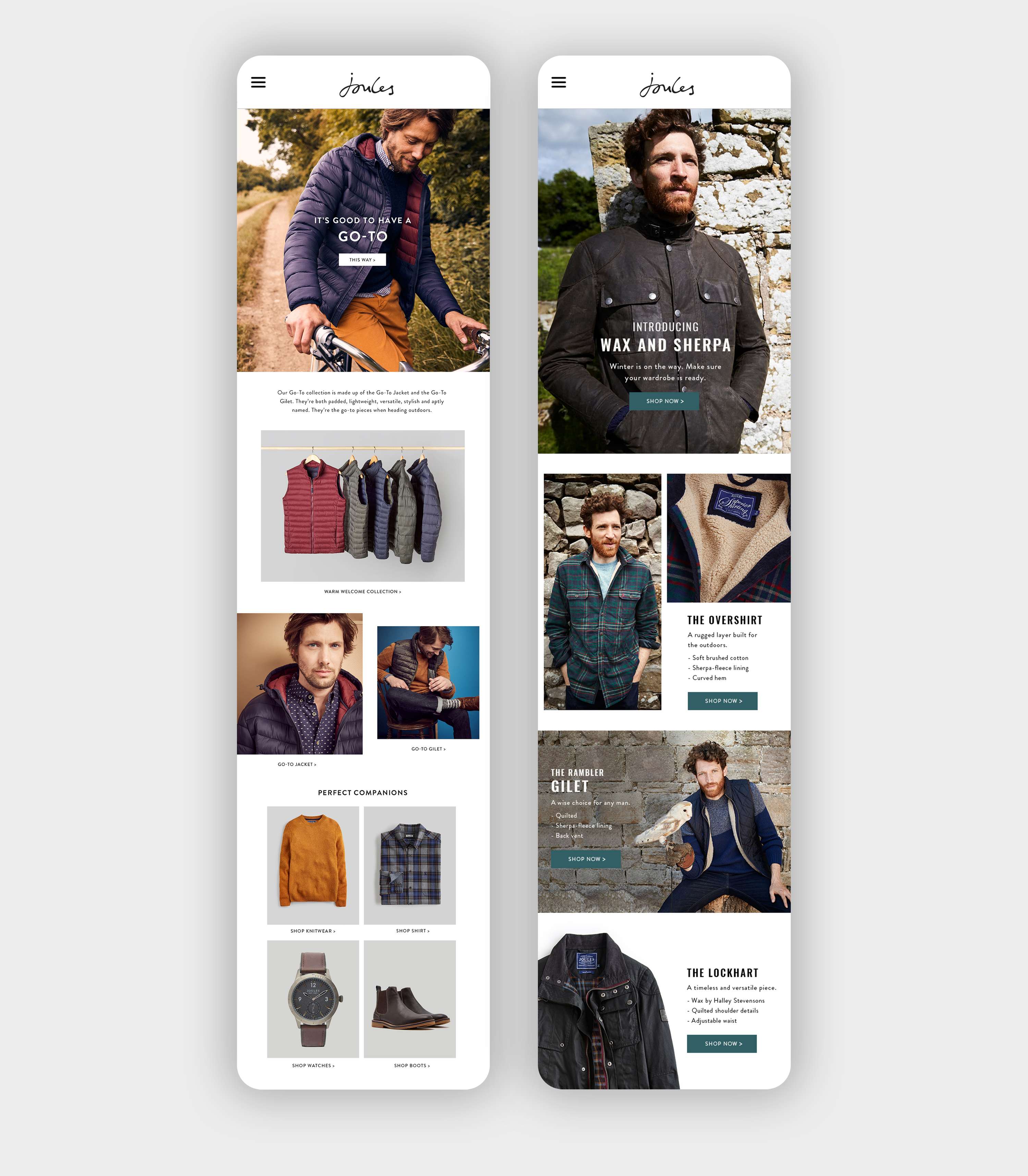 Joules Email Design by Tina Webster