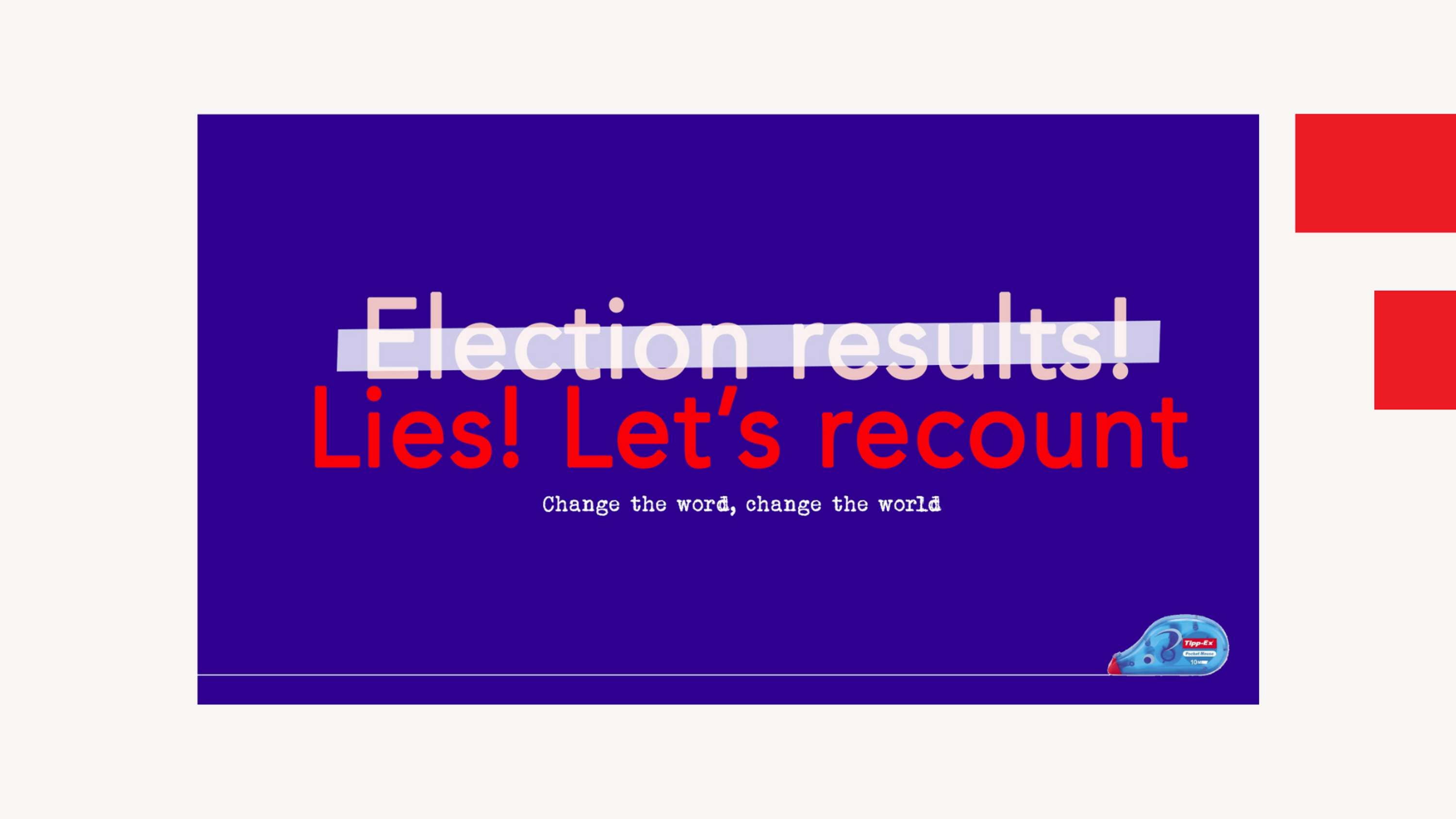 Change the word, change the world by Alice Werrell