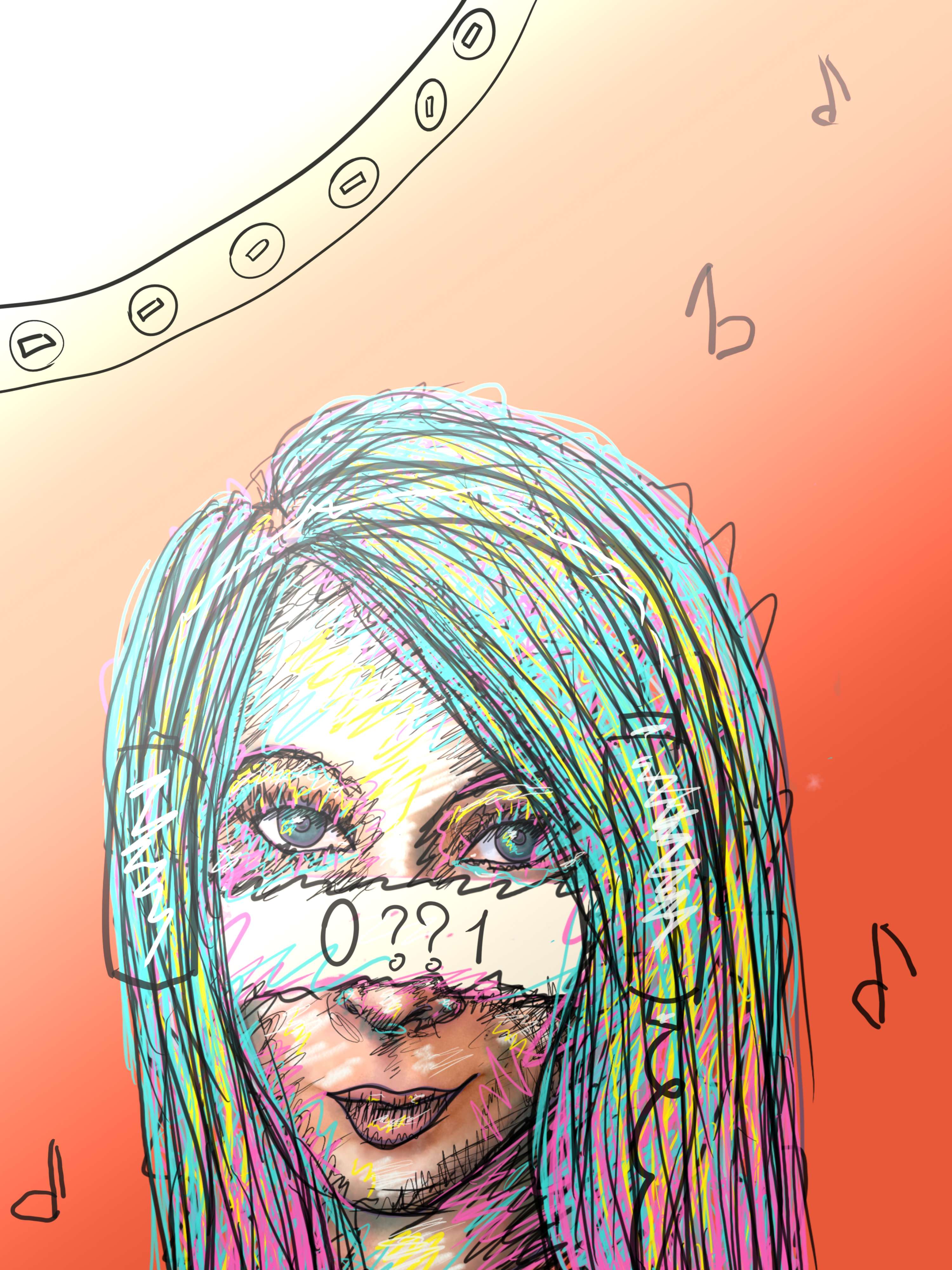 Self portrait by Alice O.