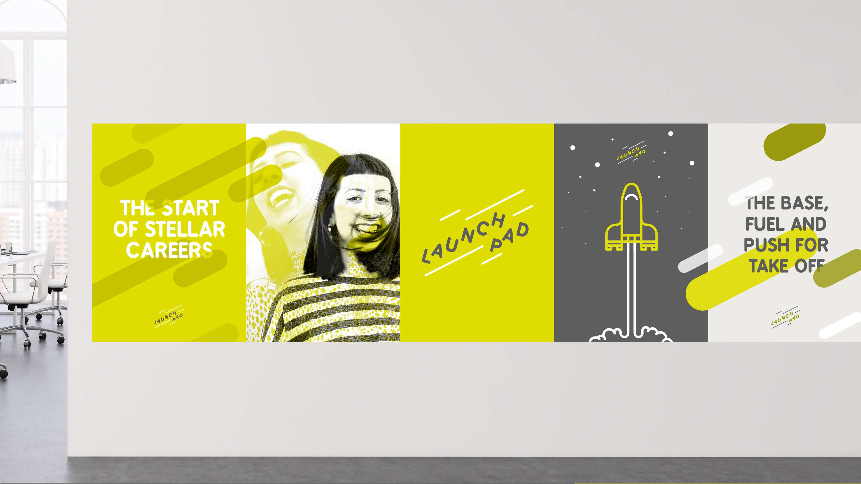 Brand identity for VCCP Launchpad by Joe Childs