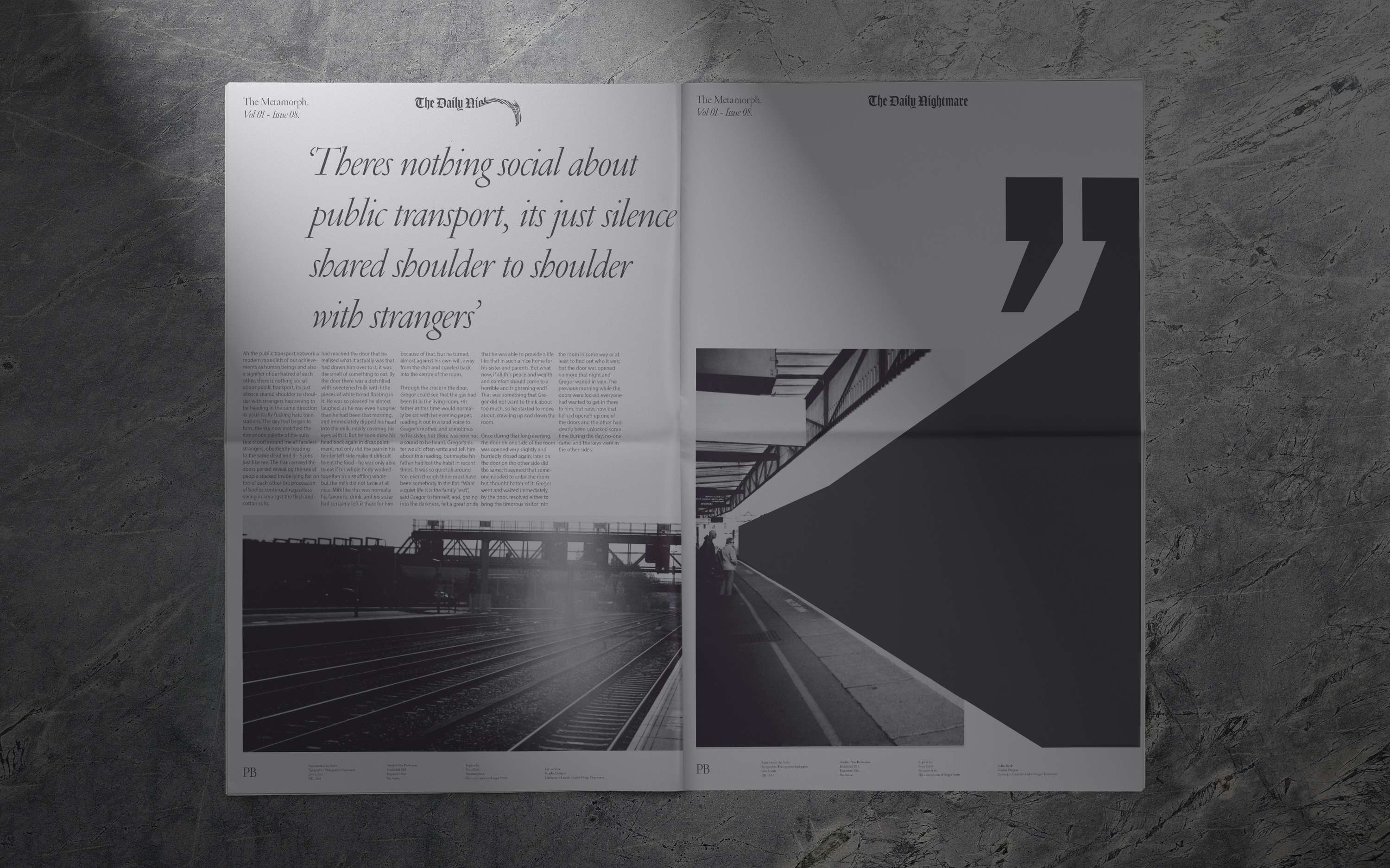 Franz Kafka’s Metamorphosis | Typography by Joshua Neale