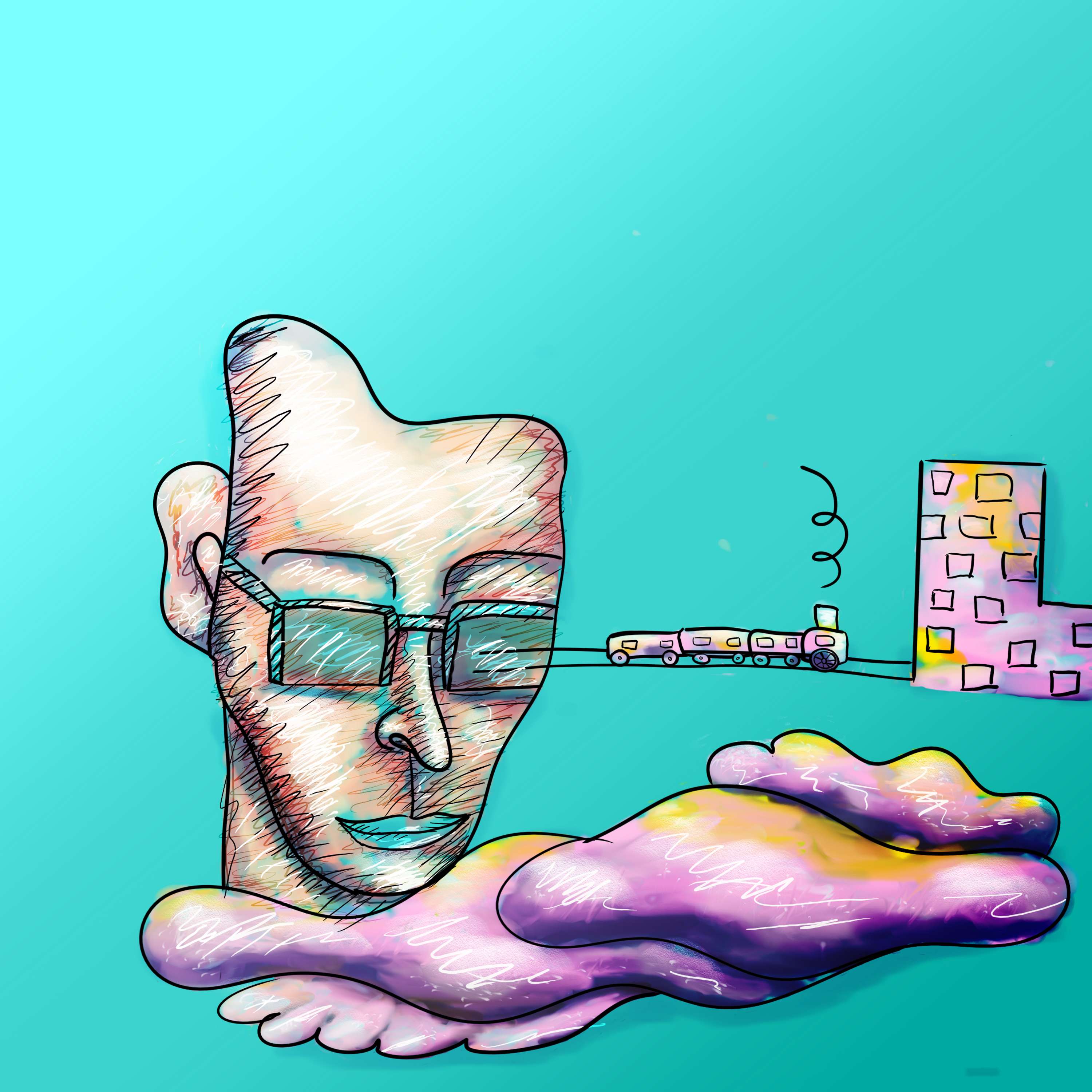 Abstract portrait by Alice O.