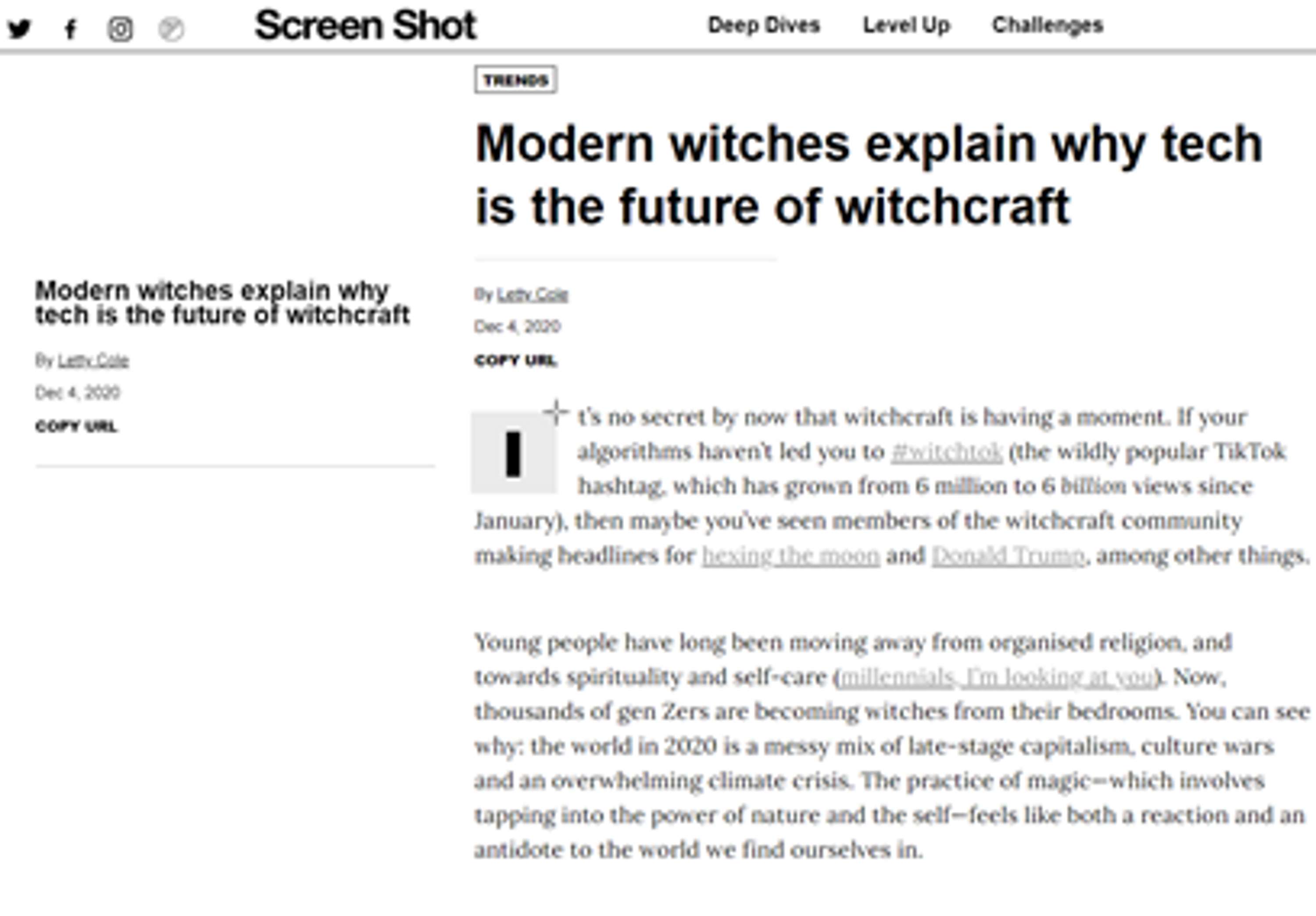 Modern witches explain why tech is the future of witchcraft by Letty Cole