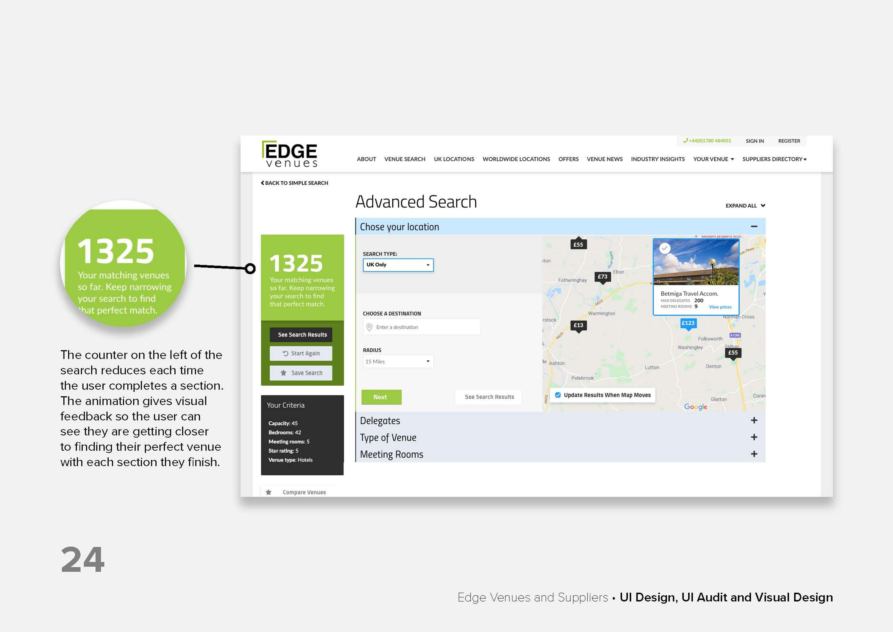 UI Design, UI Audit and Visual Design by Charlotte Miller