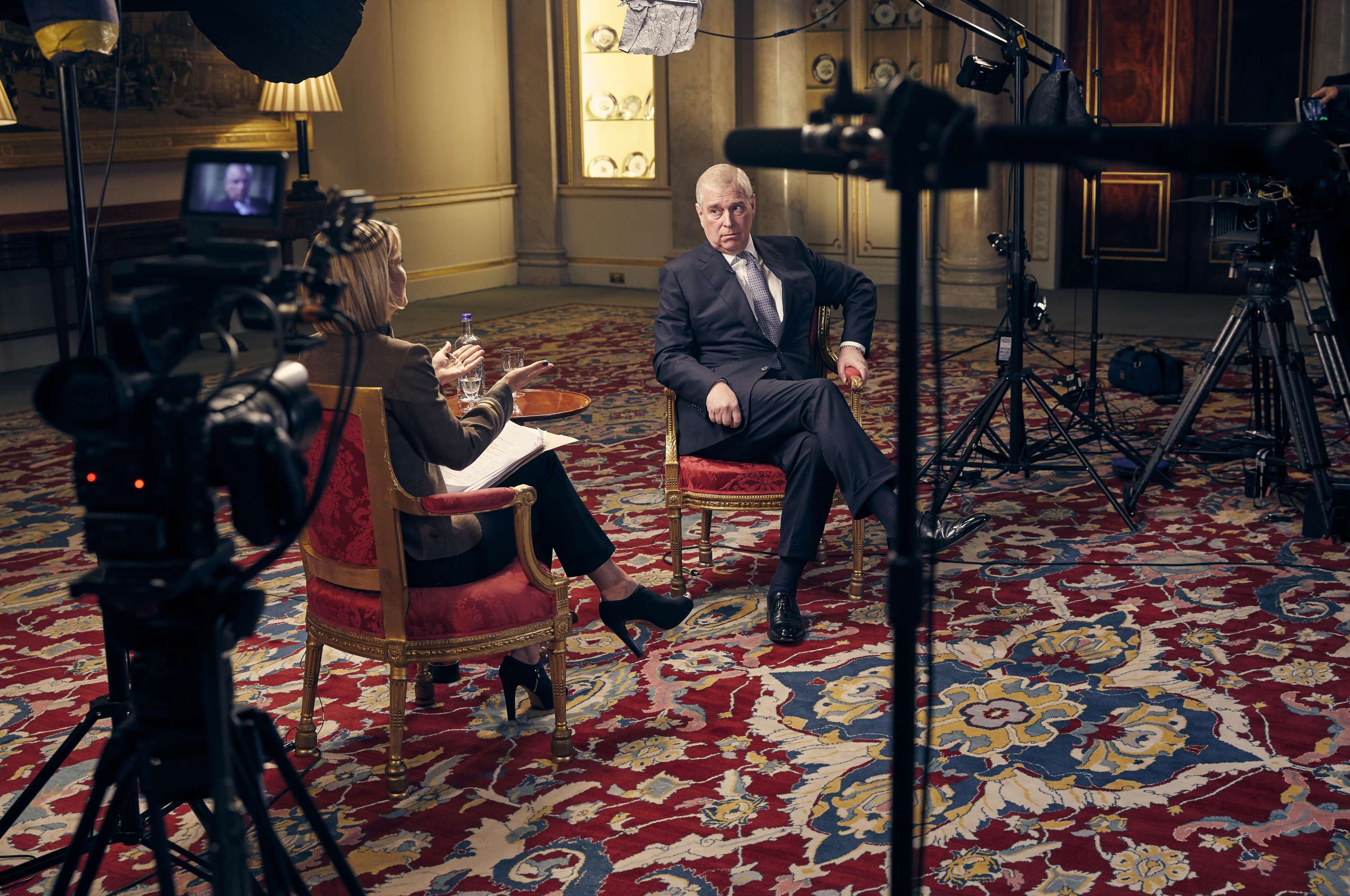 The Newsnight/Prince Andrew Interview for the BBC. by Mark Harrison