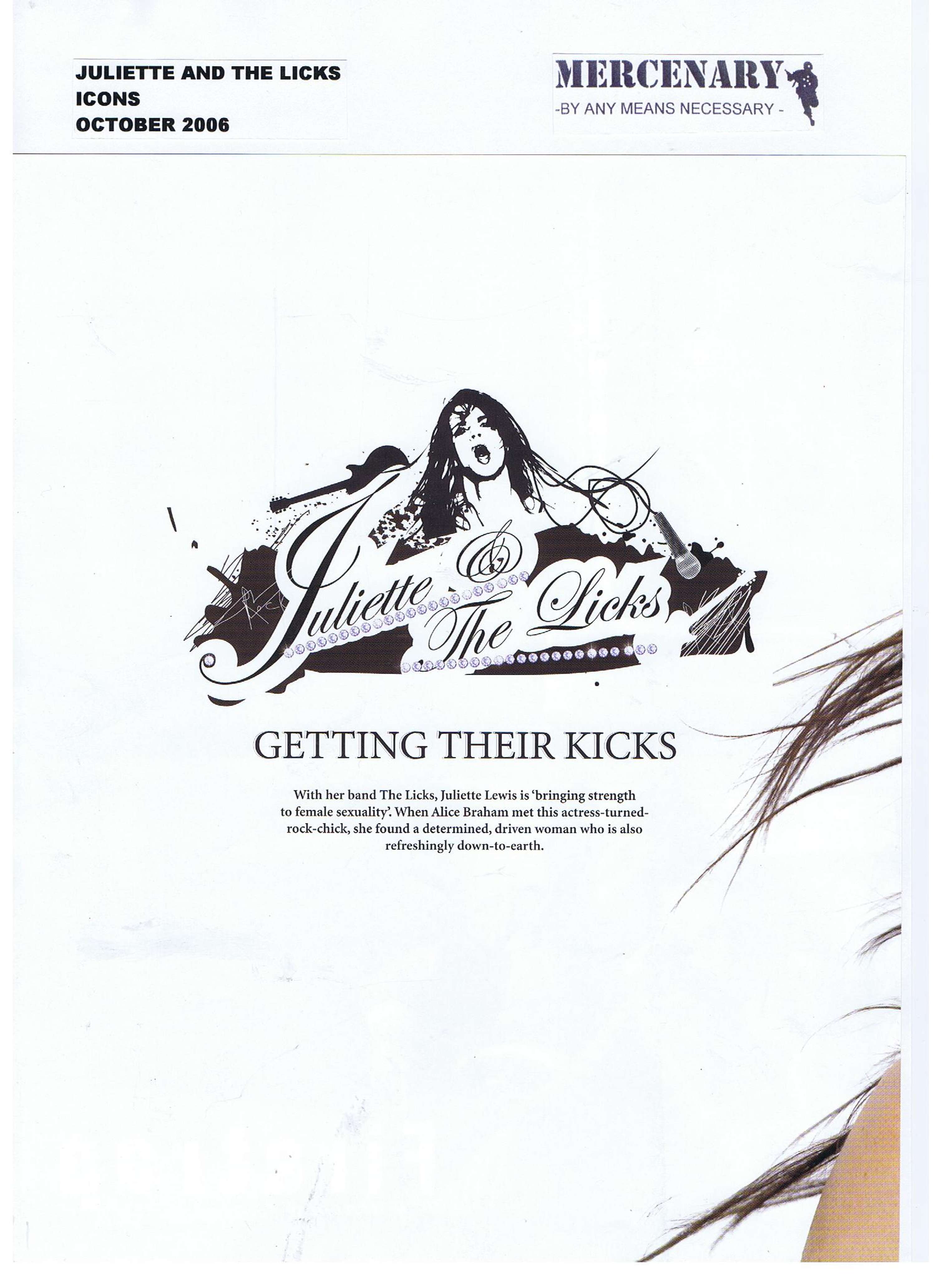 Interview with Juliette and the Licks by Alice Braham