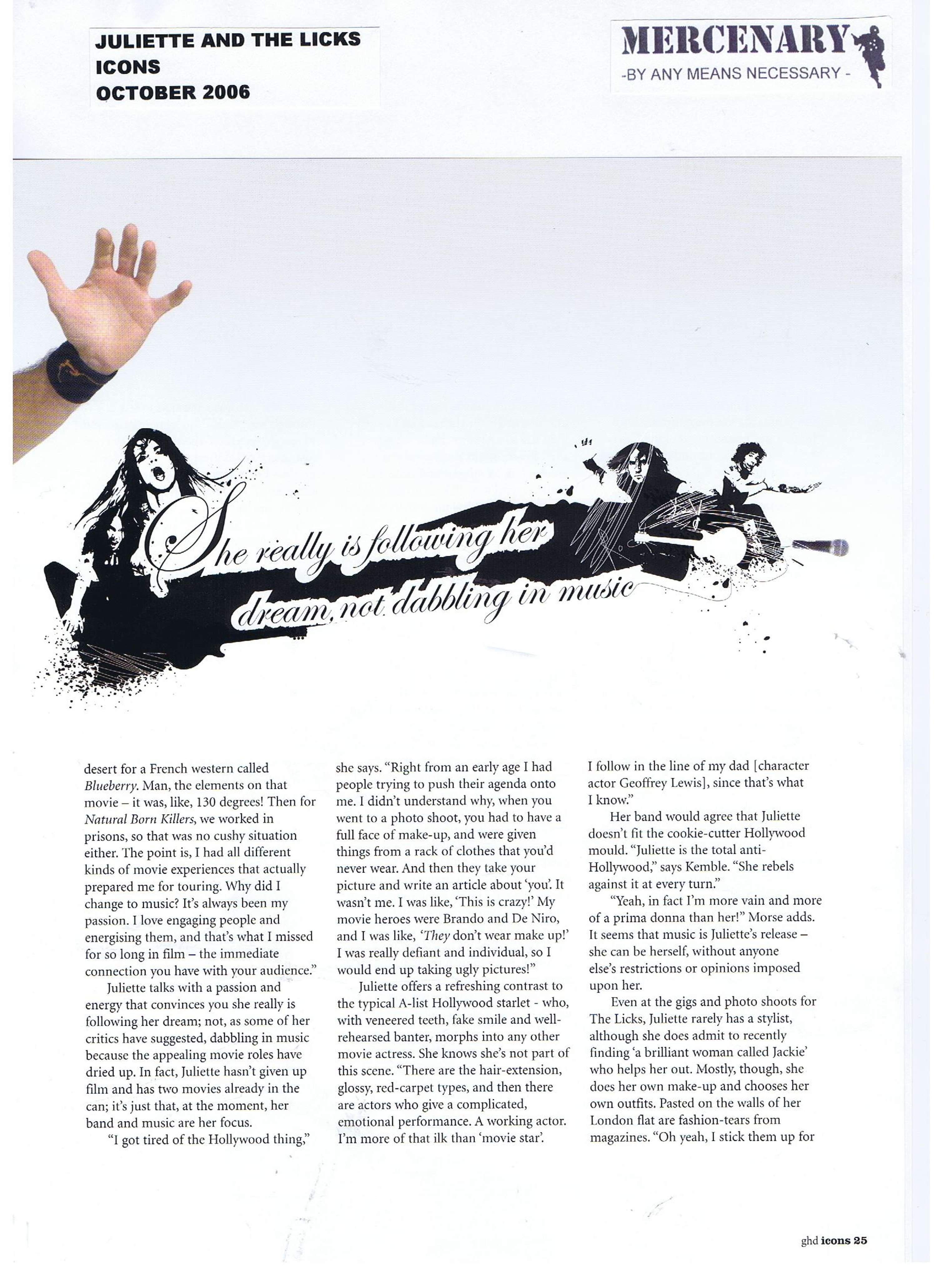 Interview with Juliette and the Licks by Alice Braham