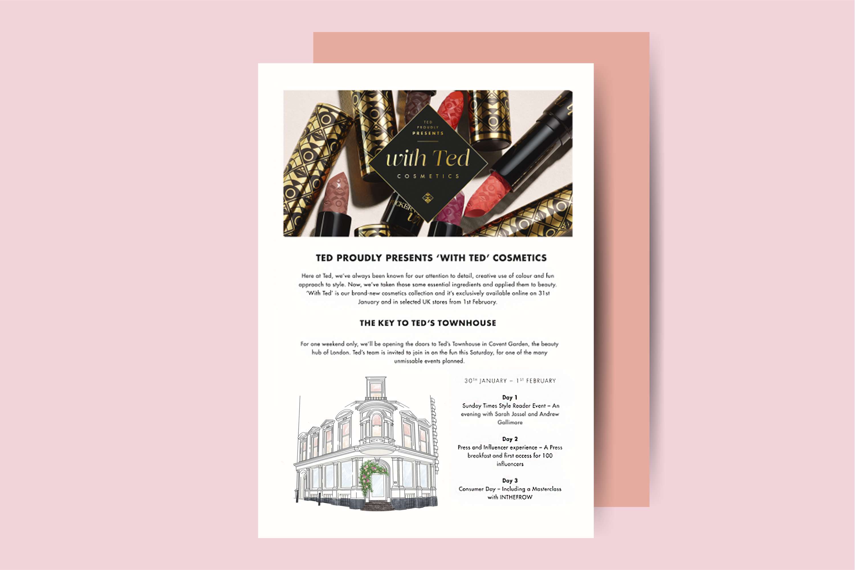 Ted Baker graphics by Serena Gomiero
