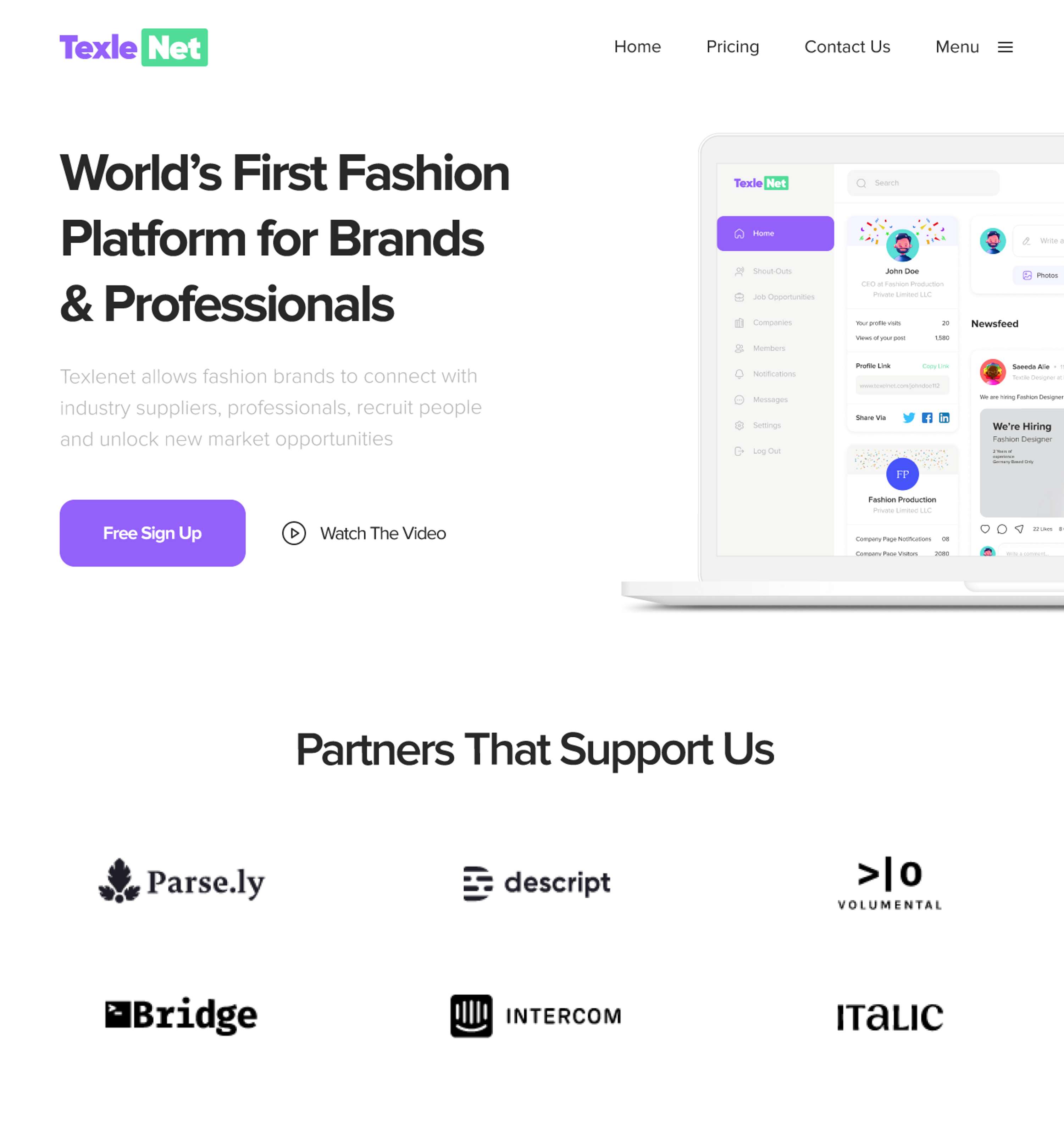 Texlenet. World First Fashion Collaborative Platform by Jorge San Martin