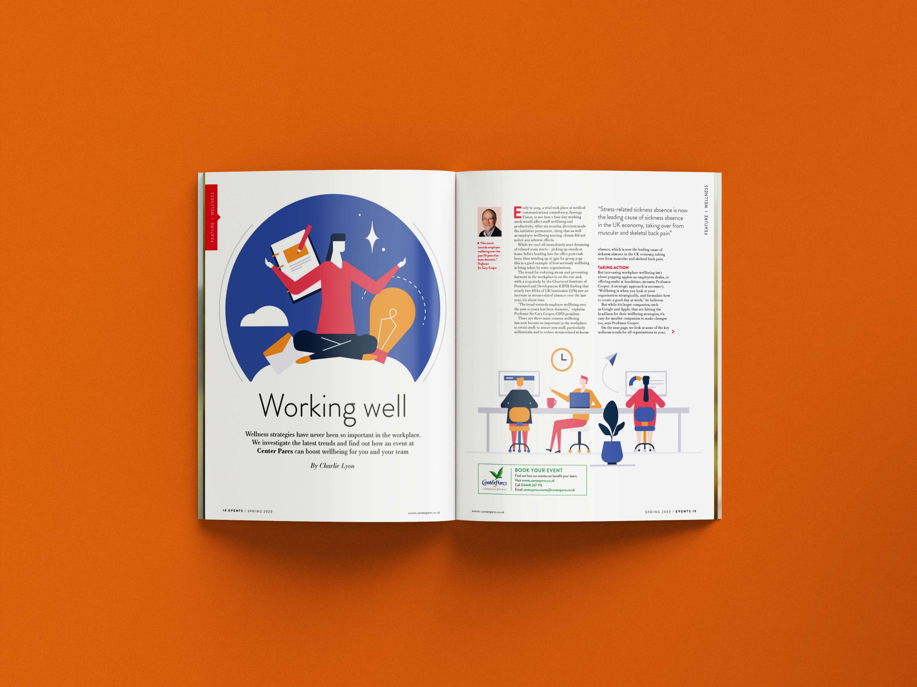 Events at Center Parcs / Editorial Design by Katrina Ravn