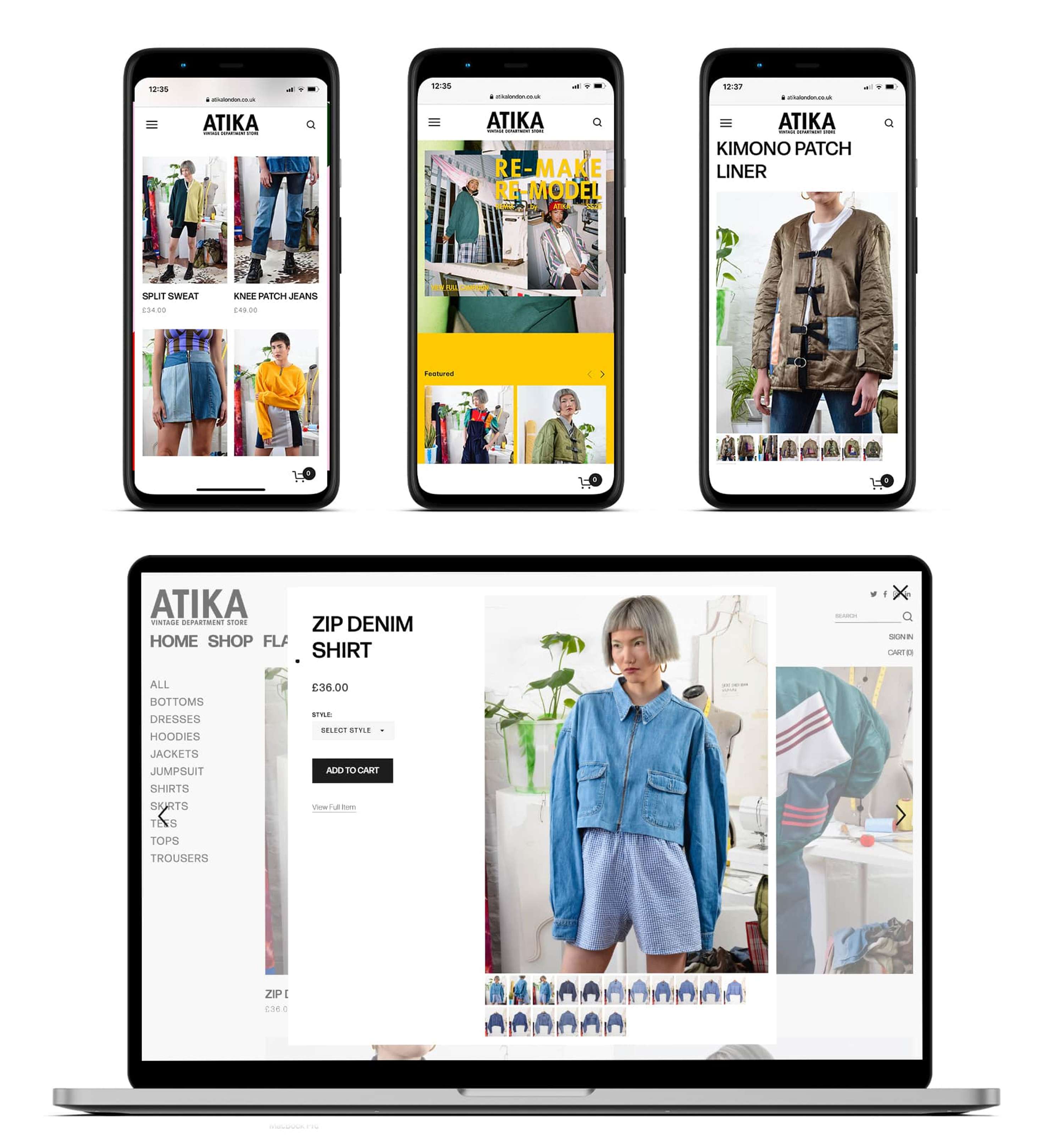 REMIX by ATIKA SS20 - Identity & E-Commerce Platform by Samuel Sutton