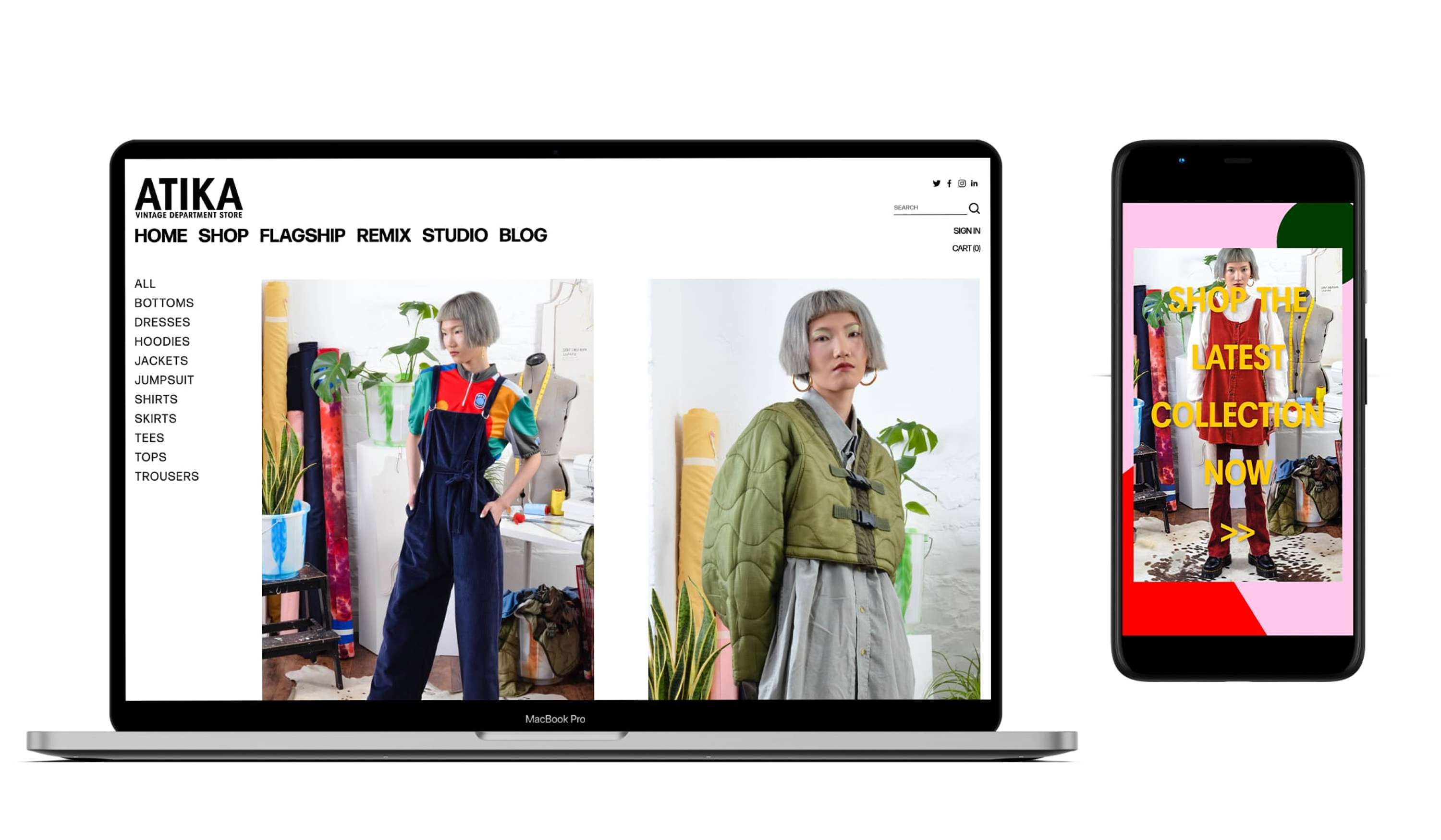 REMIX by ATIKA SS20 - Identity & E-Commerce Platform by Samuel Sutton