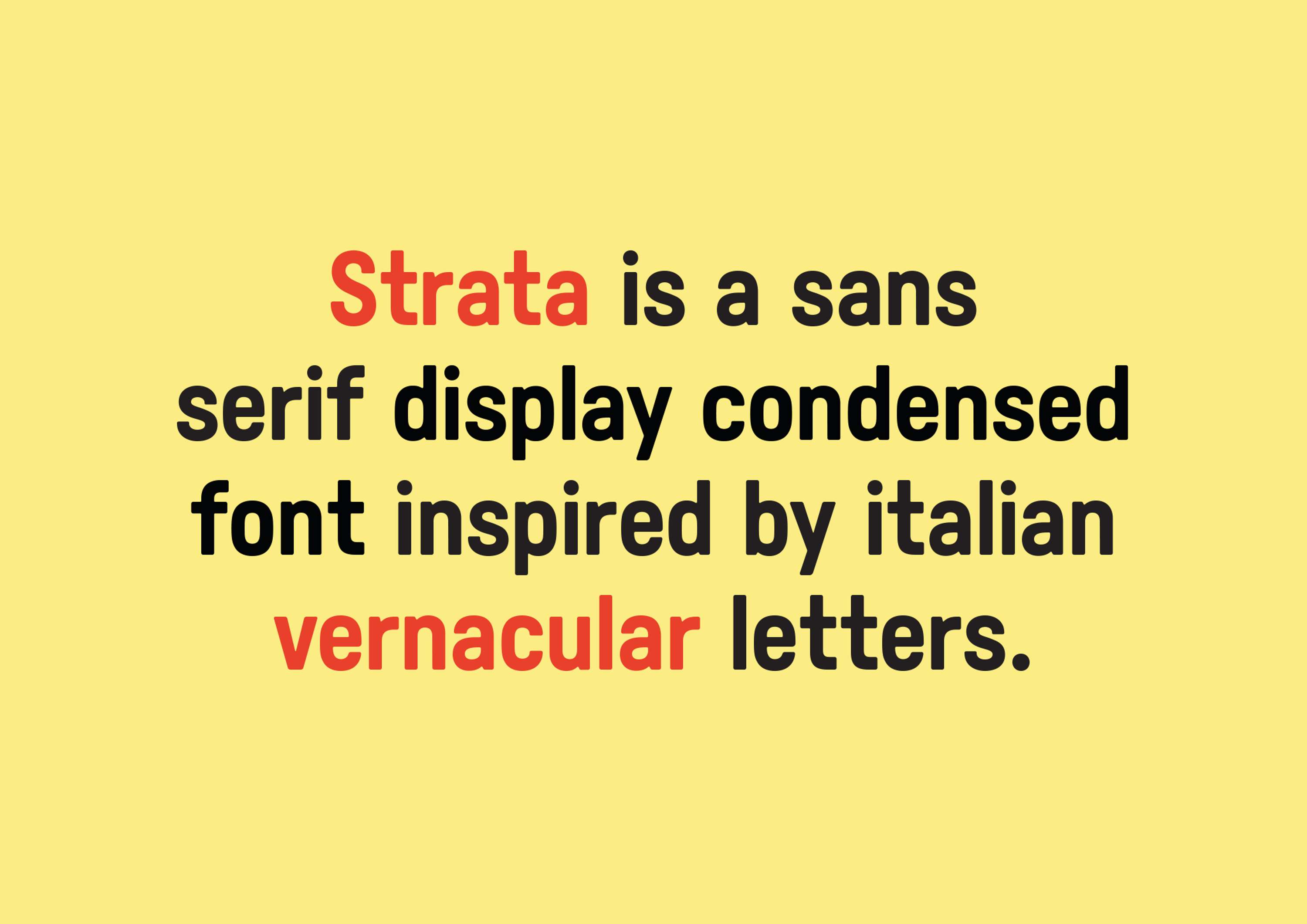 STRATA FONT by Grazia Campanella