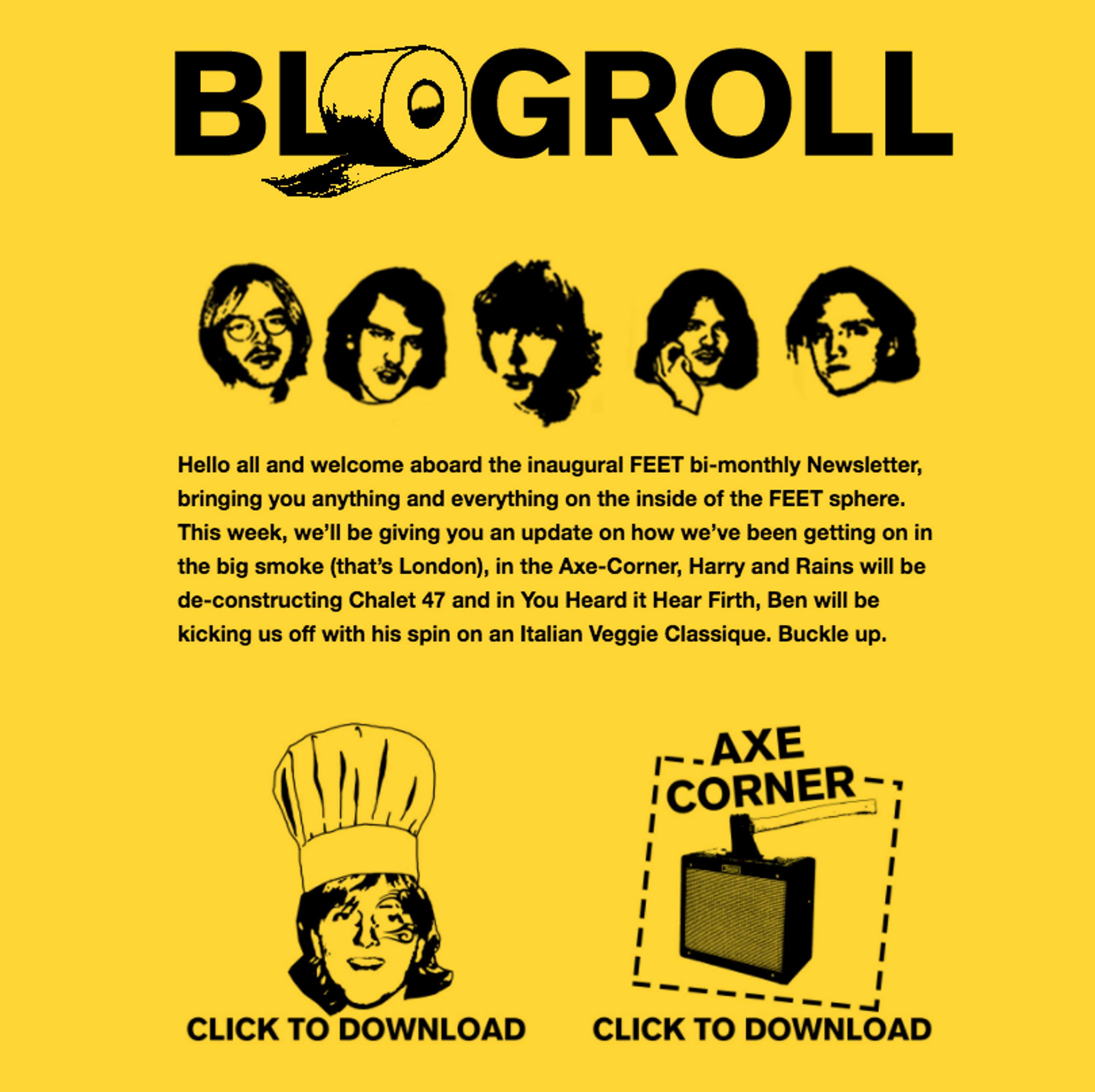 BLOG ROLL Bi Weekly Newsletter Design by George Haverson