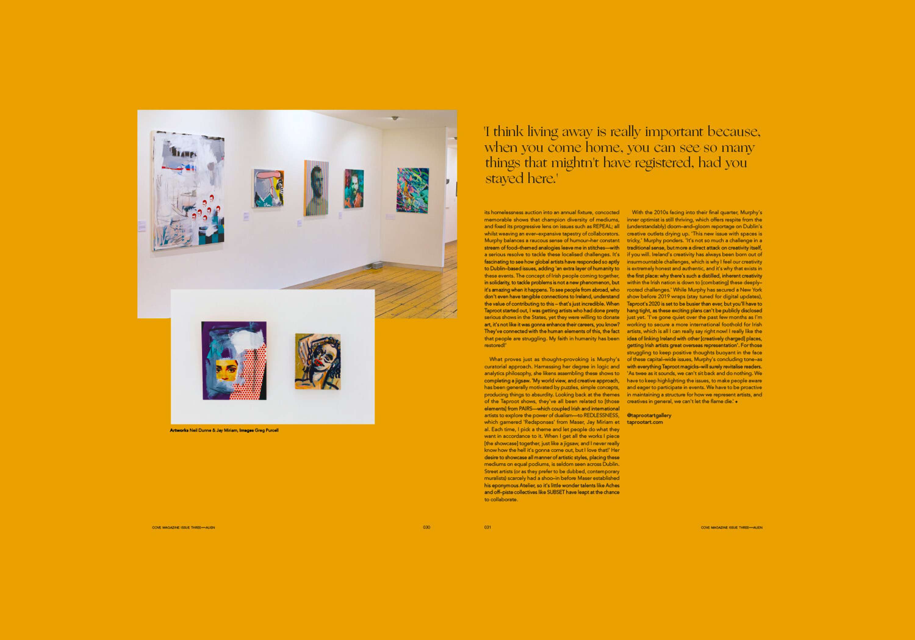 Cove #3, Alien - Features Editor by Amelia O’Mahony Brady