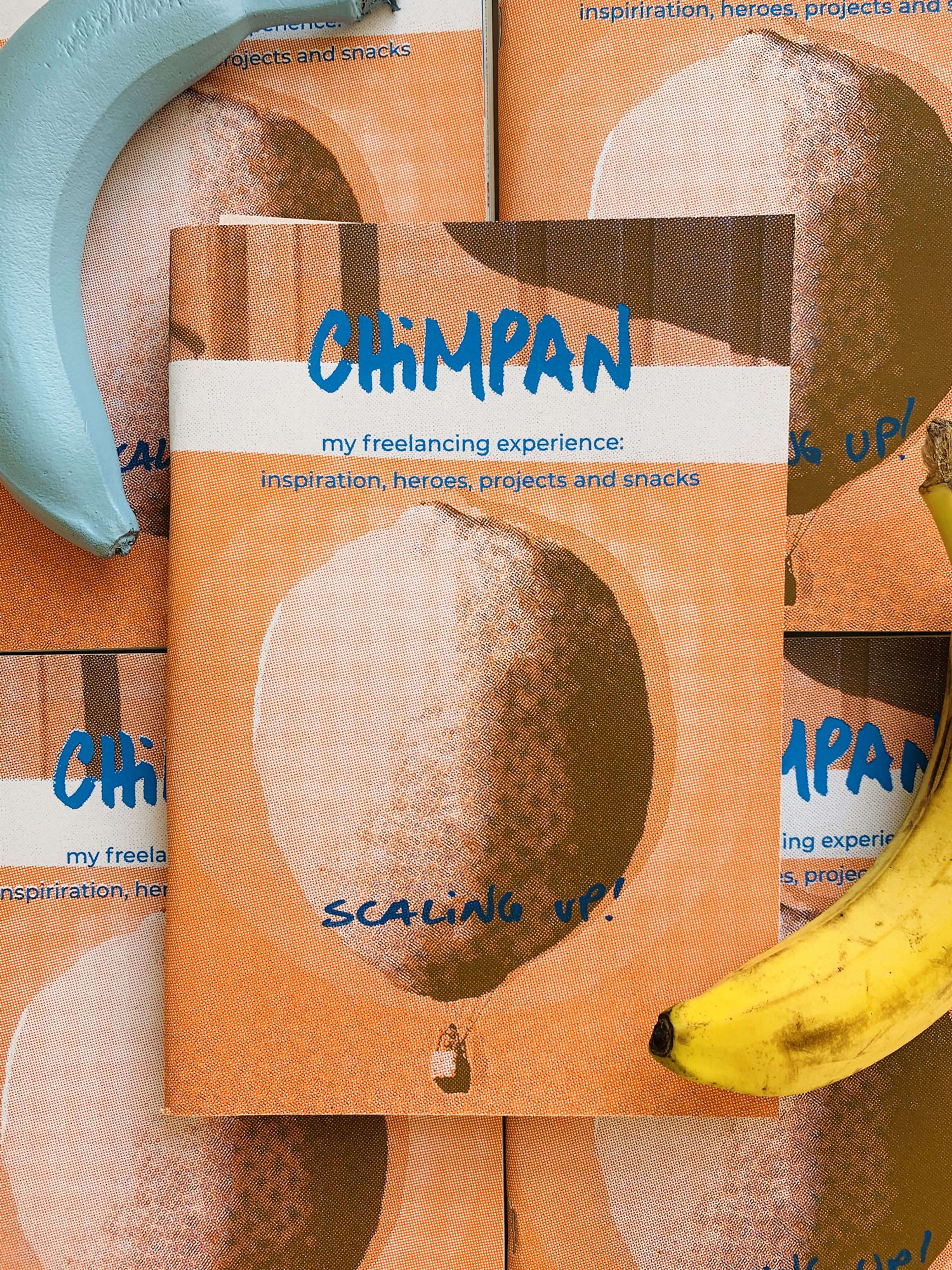 Self-publishing CHIMPAN zine by Zé Monteiro