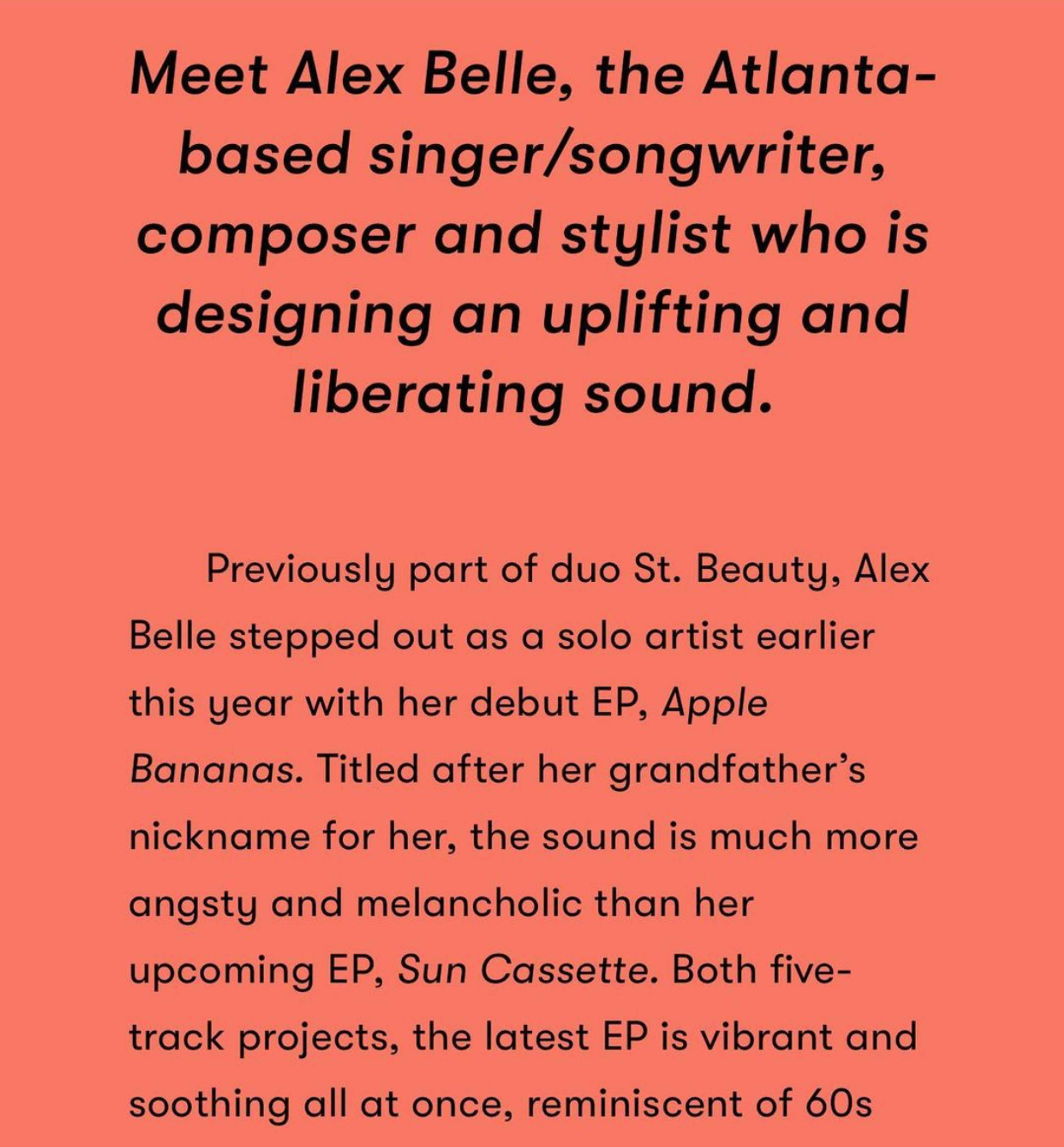 Alex Belle Notion Feature by Terena Danner