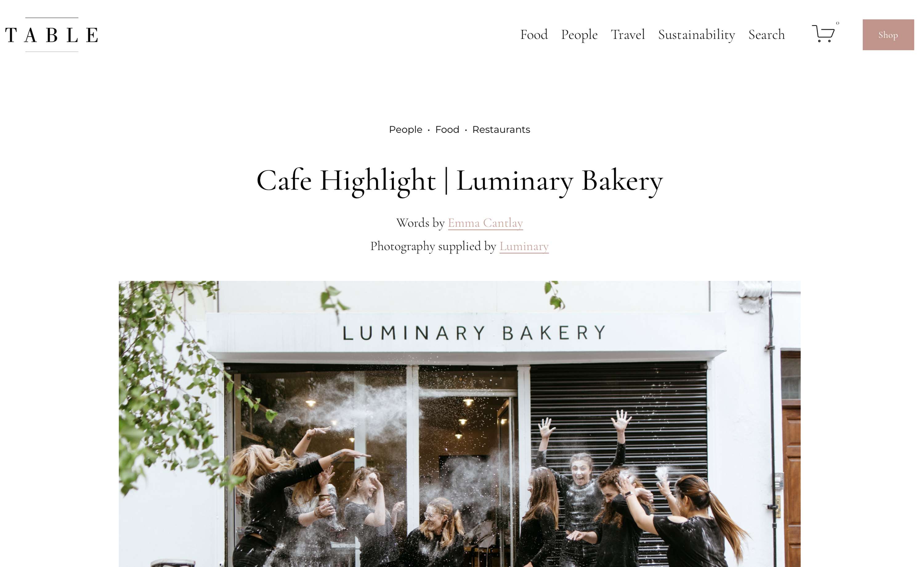 Cafe Highlight | Luminary Bakery for Table Magazine by Emma Cantlay