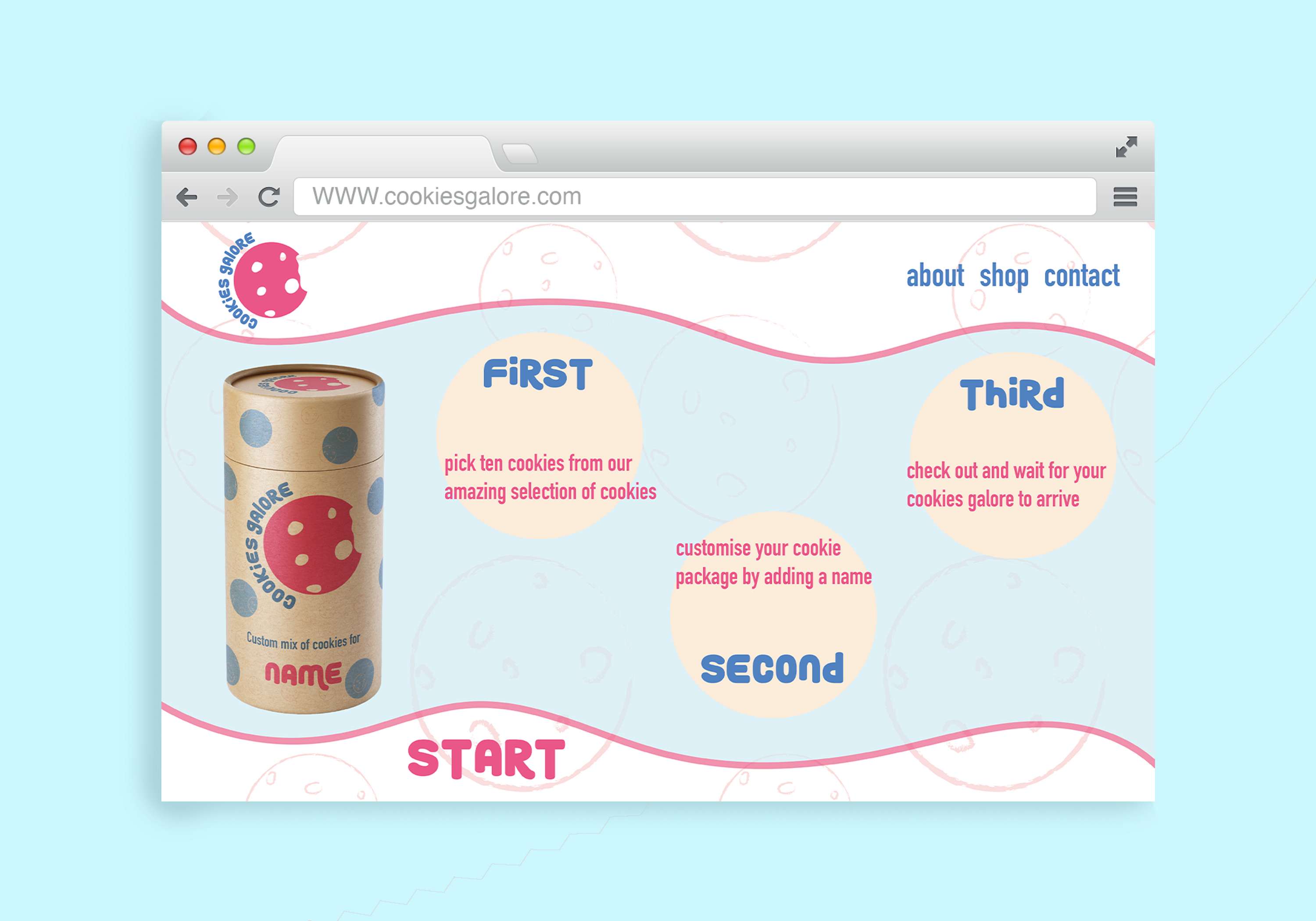Cookies Galore branding by Hebah Bin Huraib