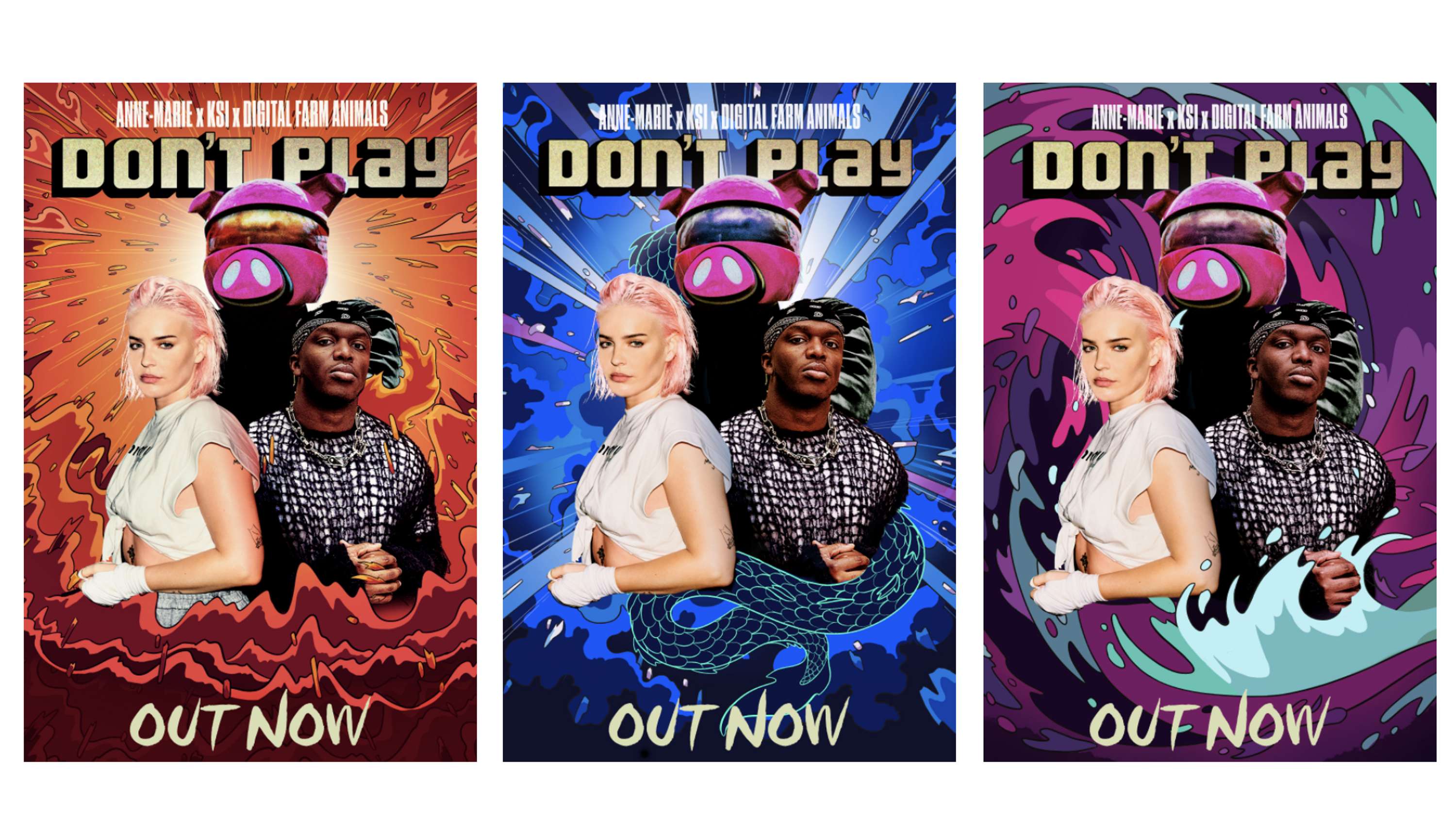 Anne-marie x ksi x digital farm animals - don't play (lyrics