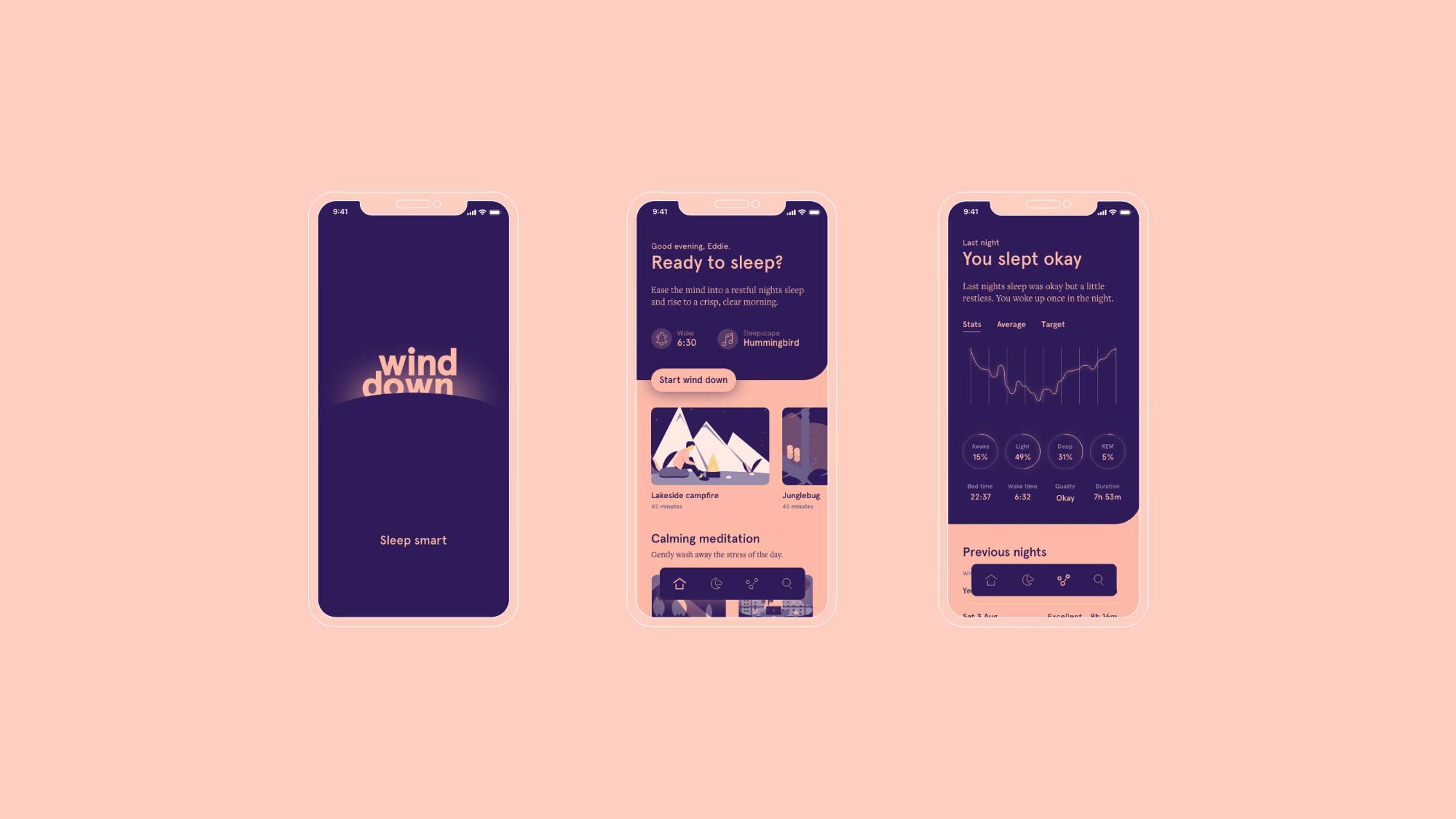 Wind Down | Sleep app by Eddie Stuart