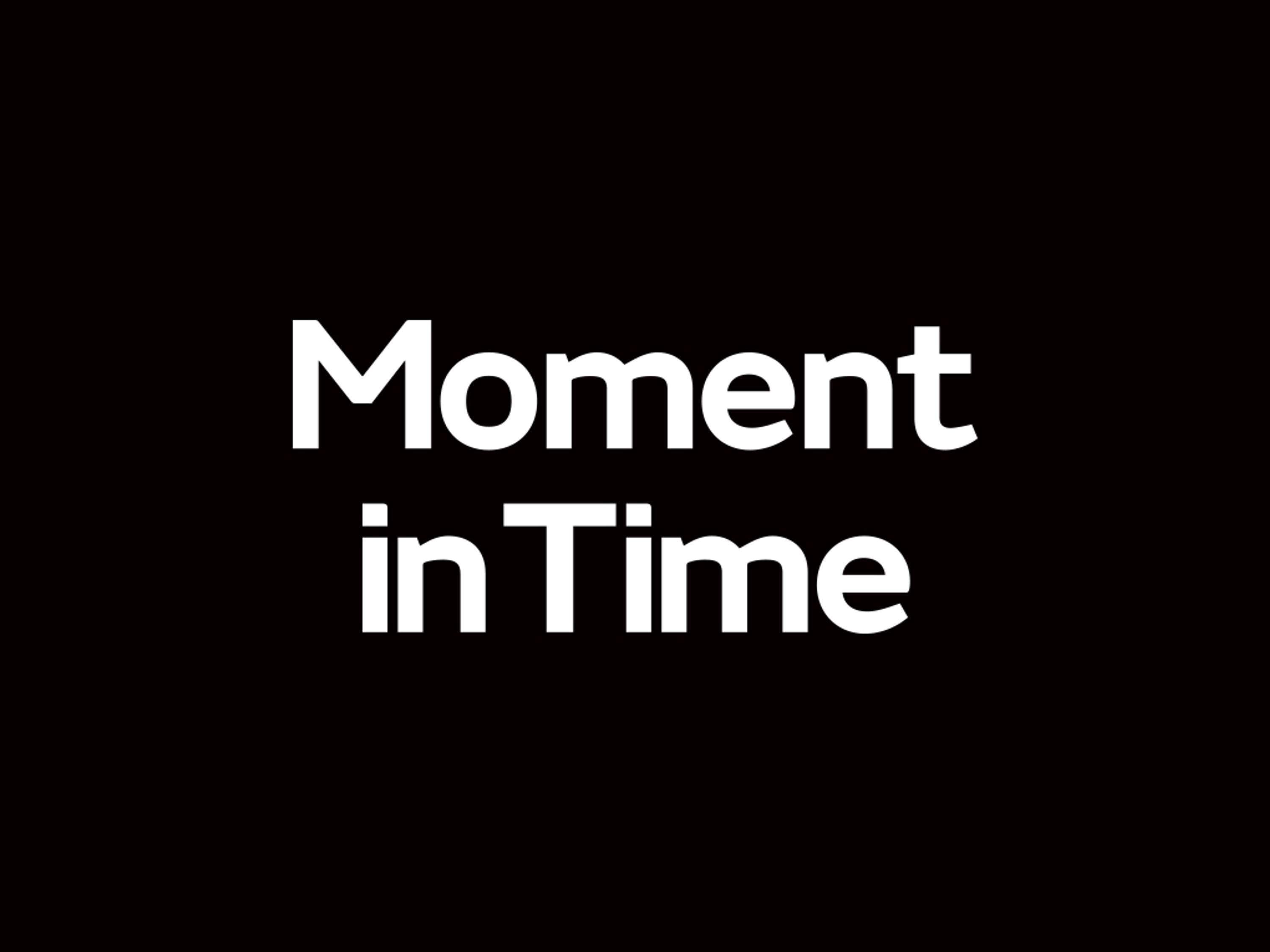 Moment in Time photobook by Robert Shaw