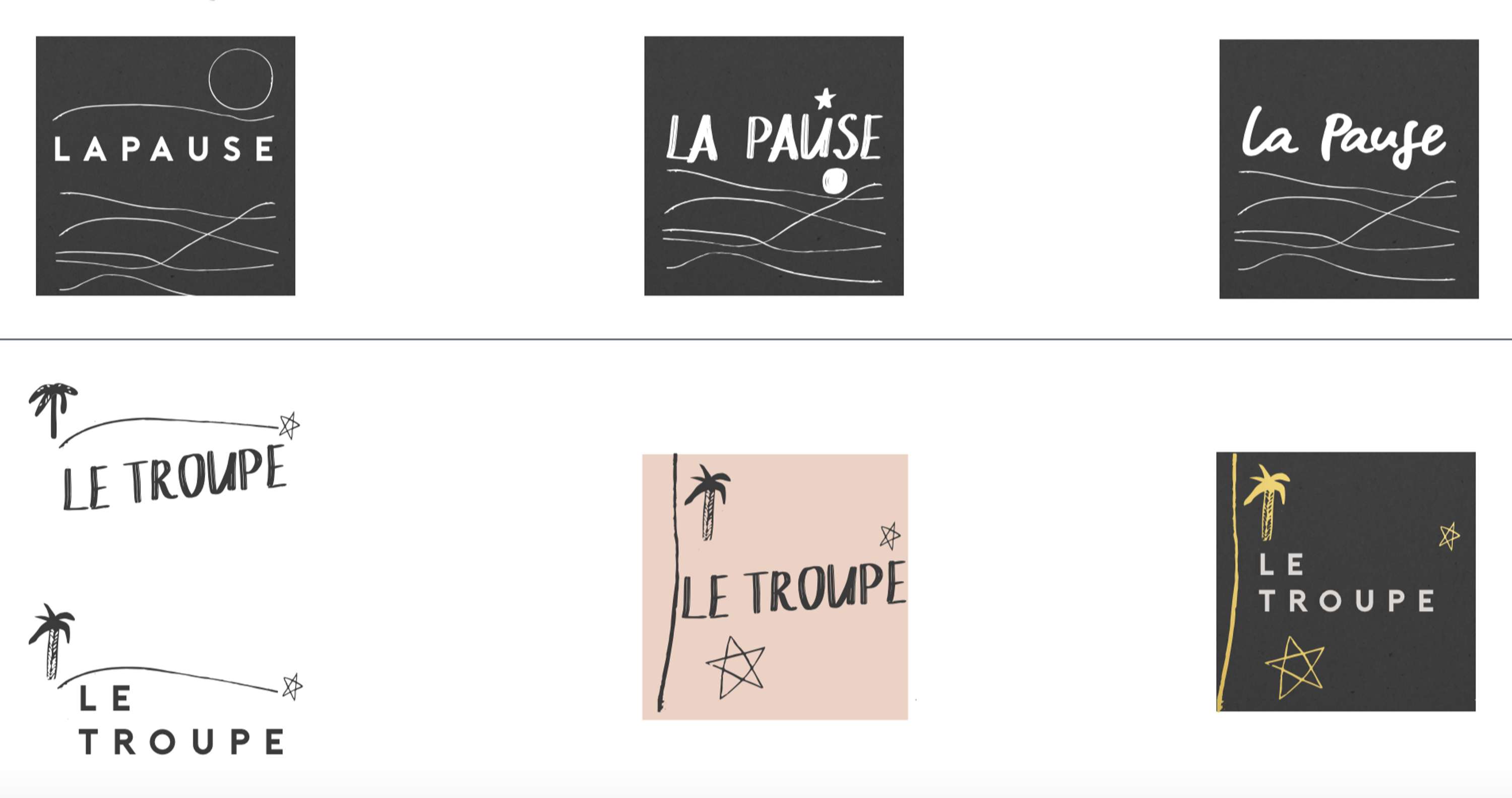 LeTroupe // Naming and branding design by Marisol Gonzalez Nohra