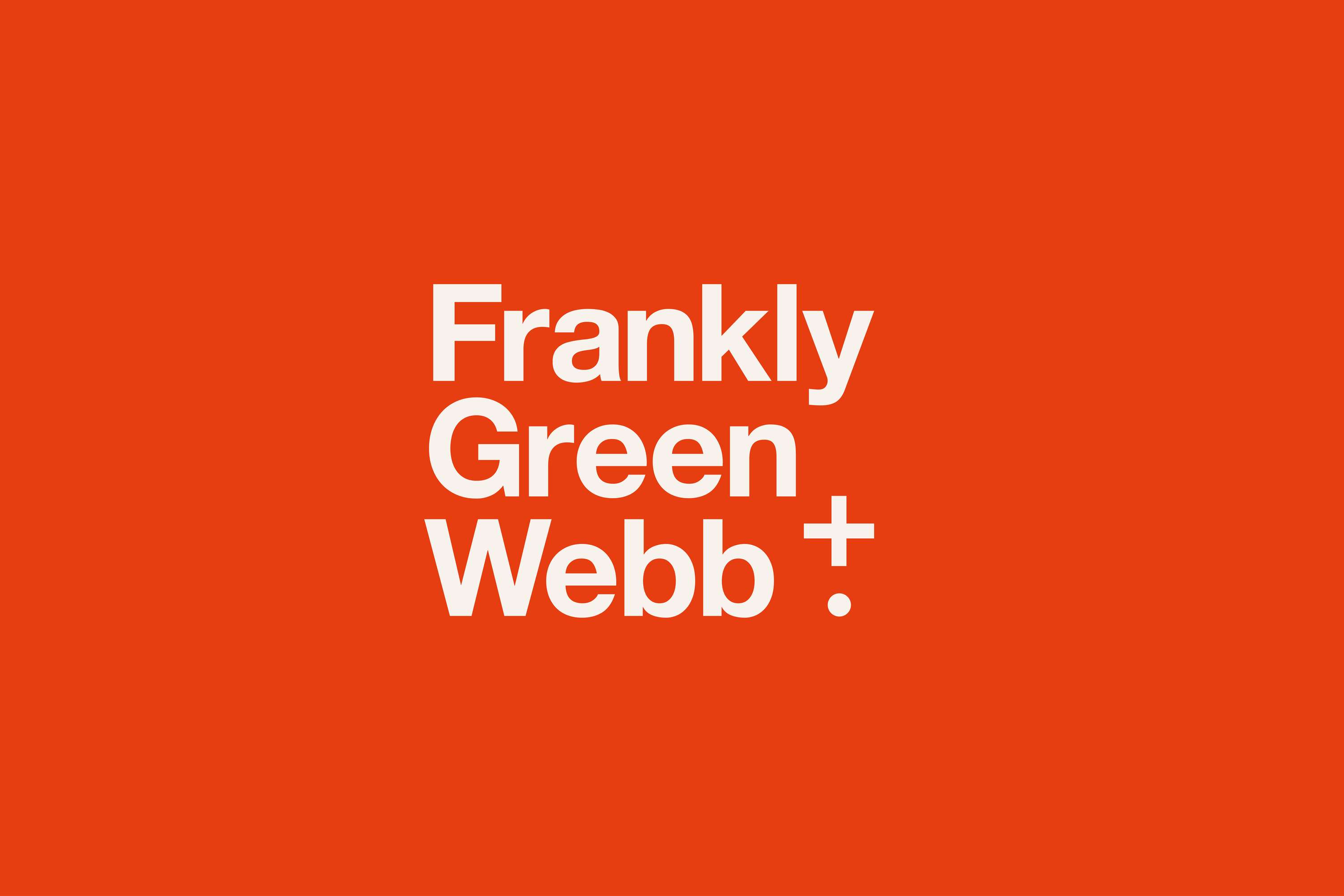 A nod to Swiss design for Frankly Green + Webb. by Dani Molyneux