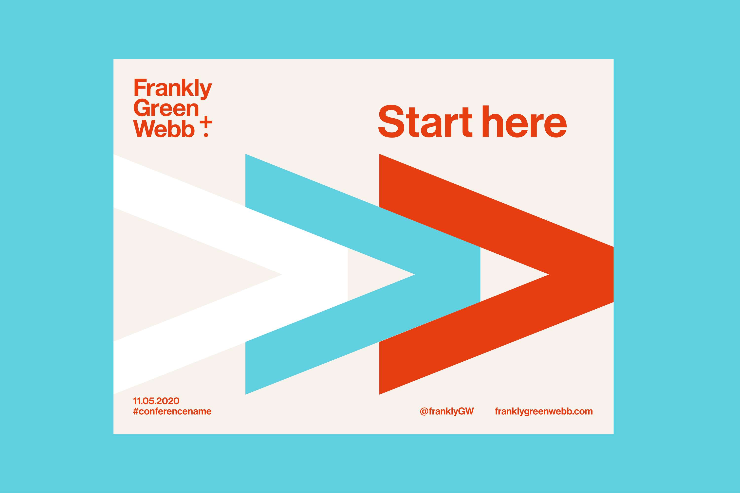A nod to Swiss design for Frankly Green + Webb. by Dani Molyneux