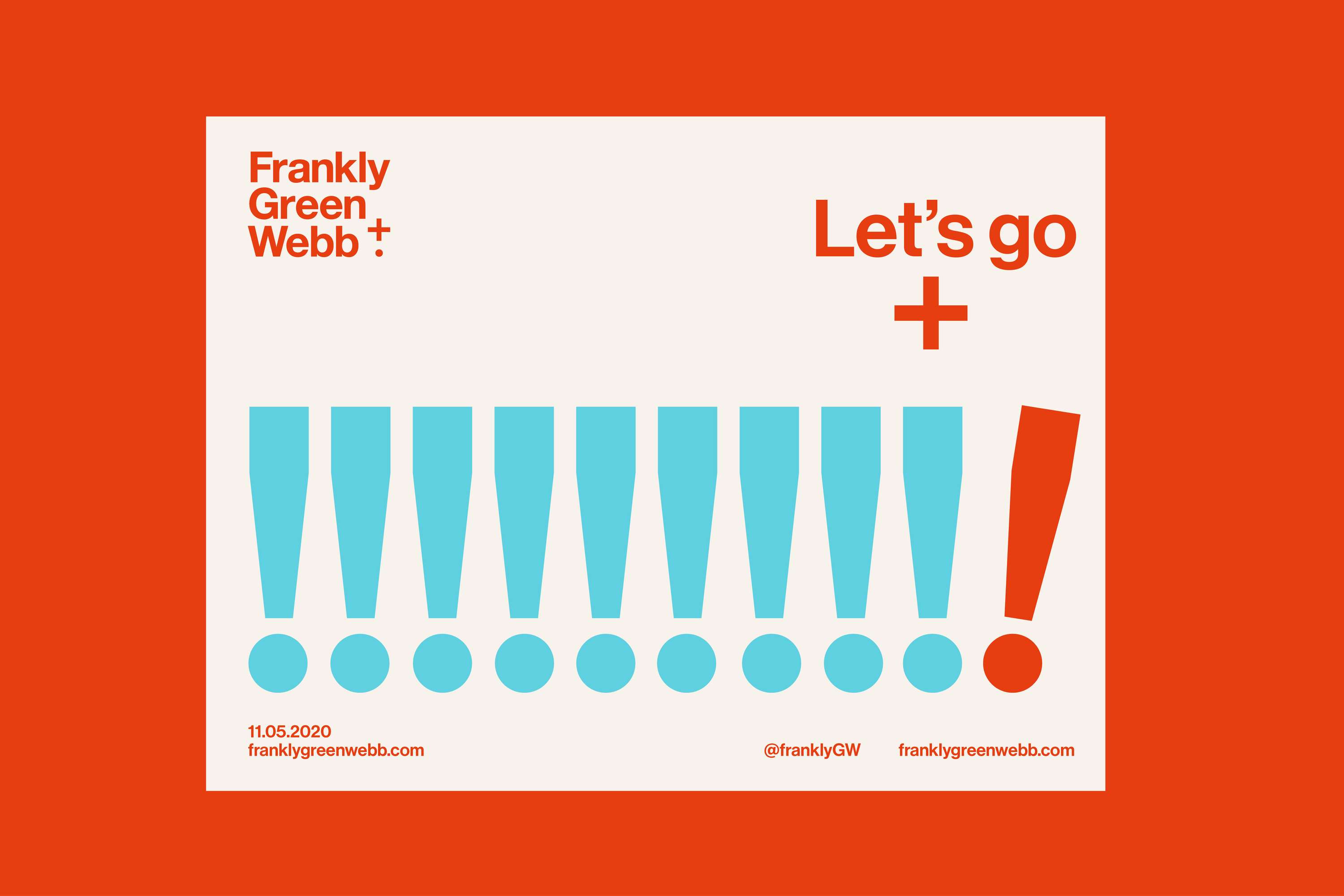 A nod to Swiss design for Frankly Green + Webb. by Dani Molyneux