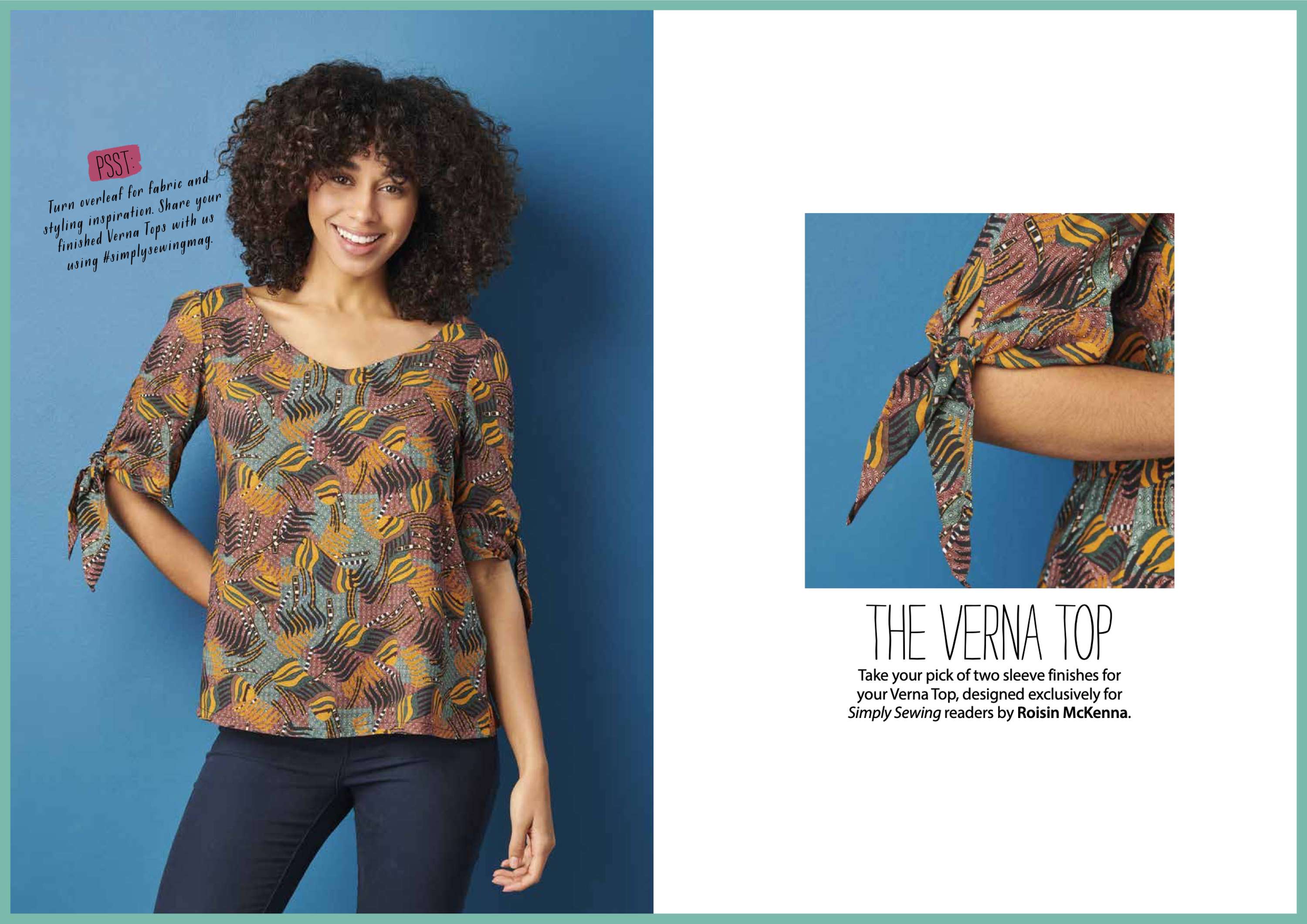 The Verna Top Pattern by Roisin McKenna