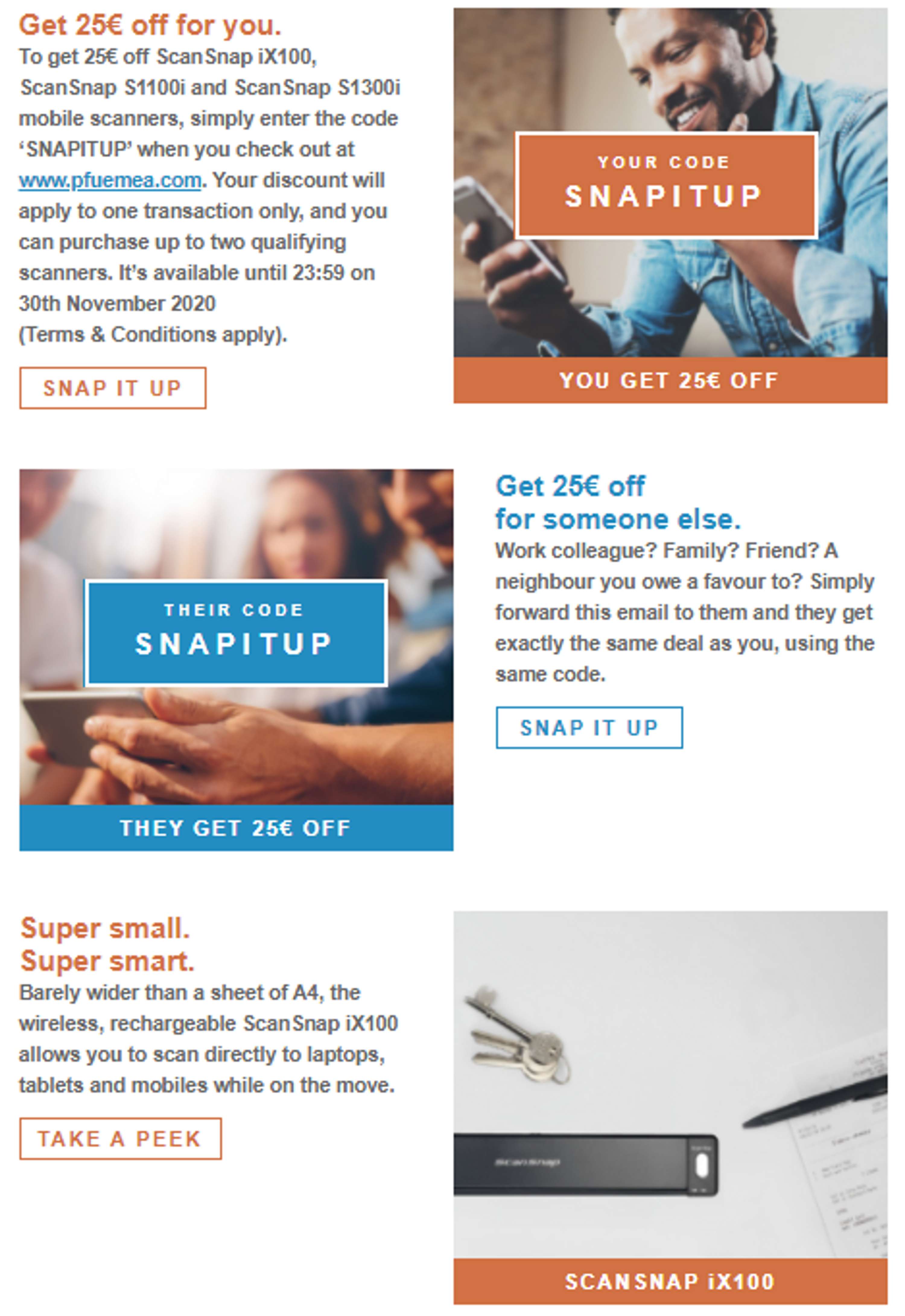 ScanSnap ‘Refer a Friend’ campaign by OneGTM