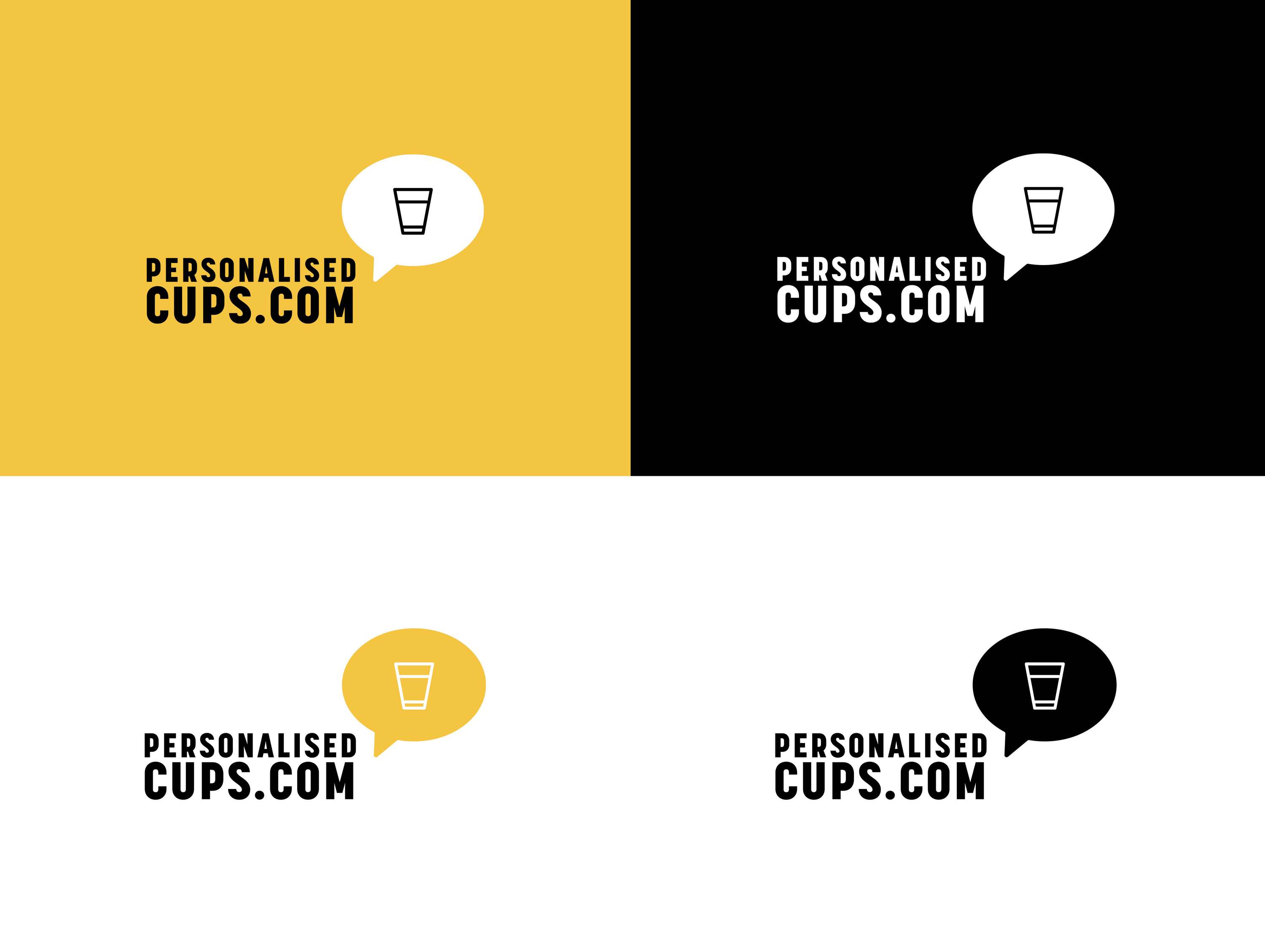 Personalised Cups - Branding and Web Design by Emily Grace Woffindin