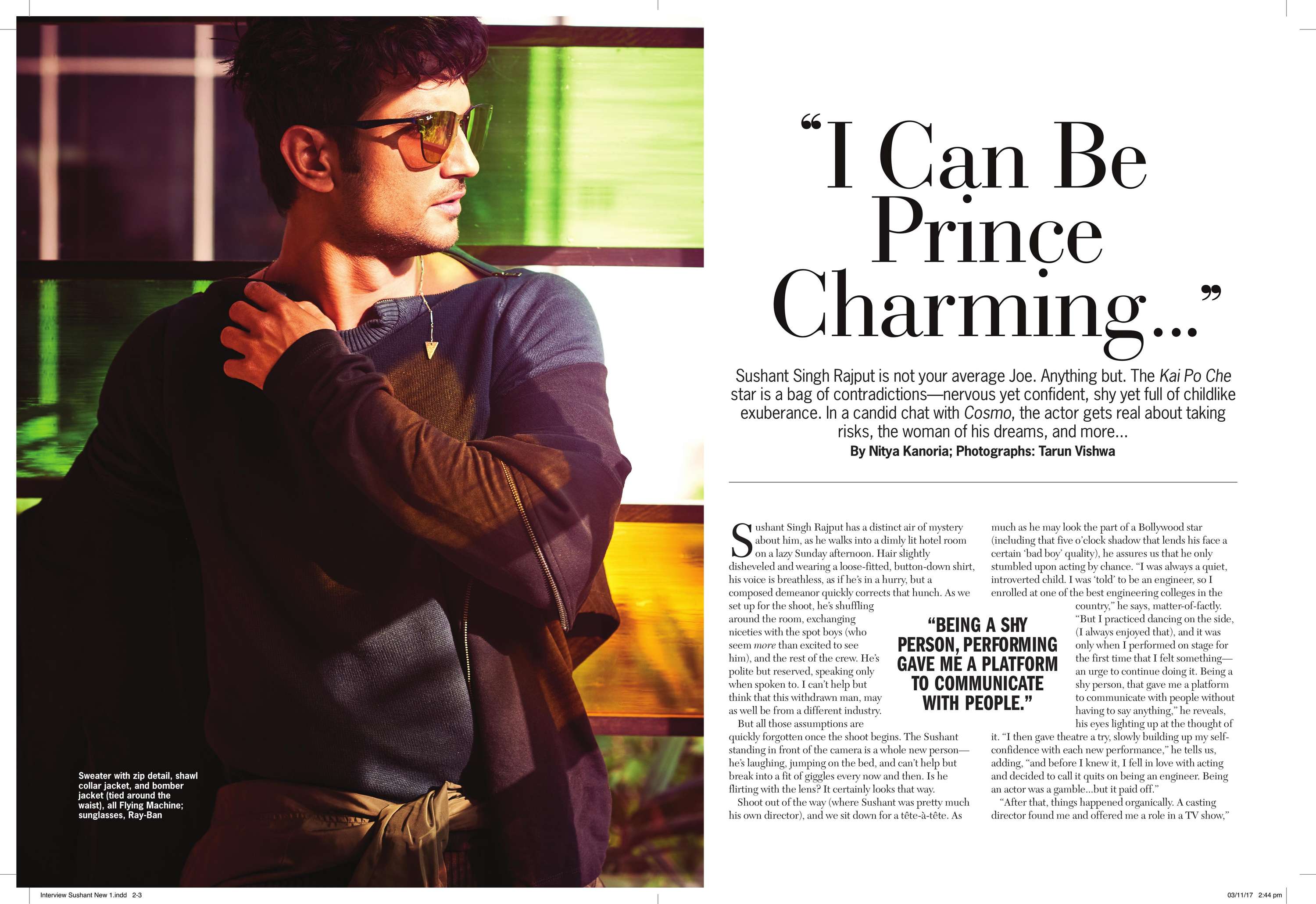 Cosmopolitan Man Features Interview by Nitya Kanoria