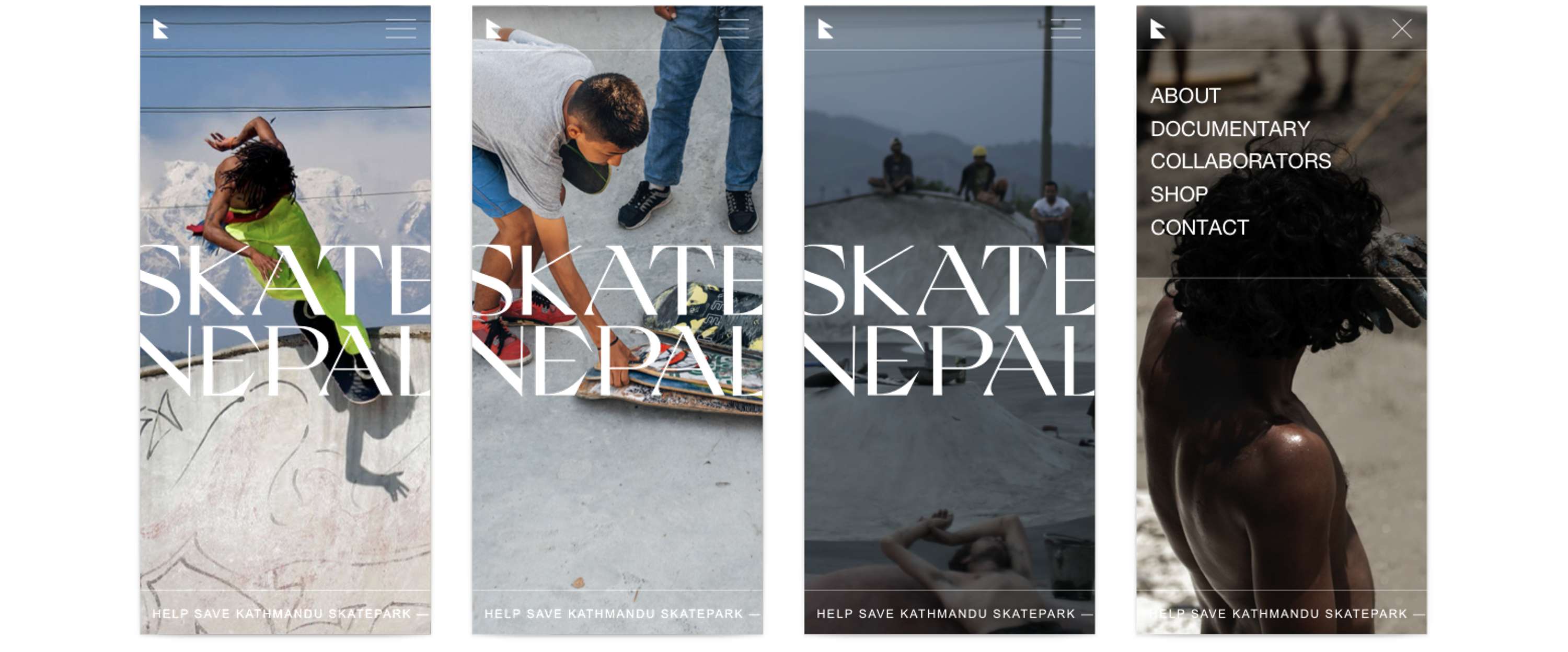Skate Nepal – Website Design by Urjuan Toosy