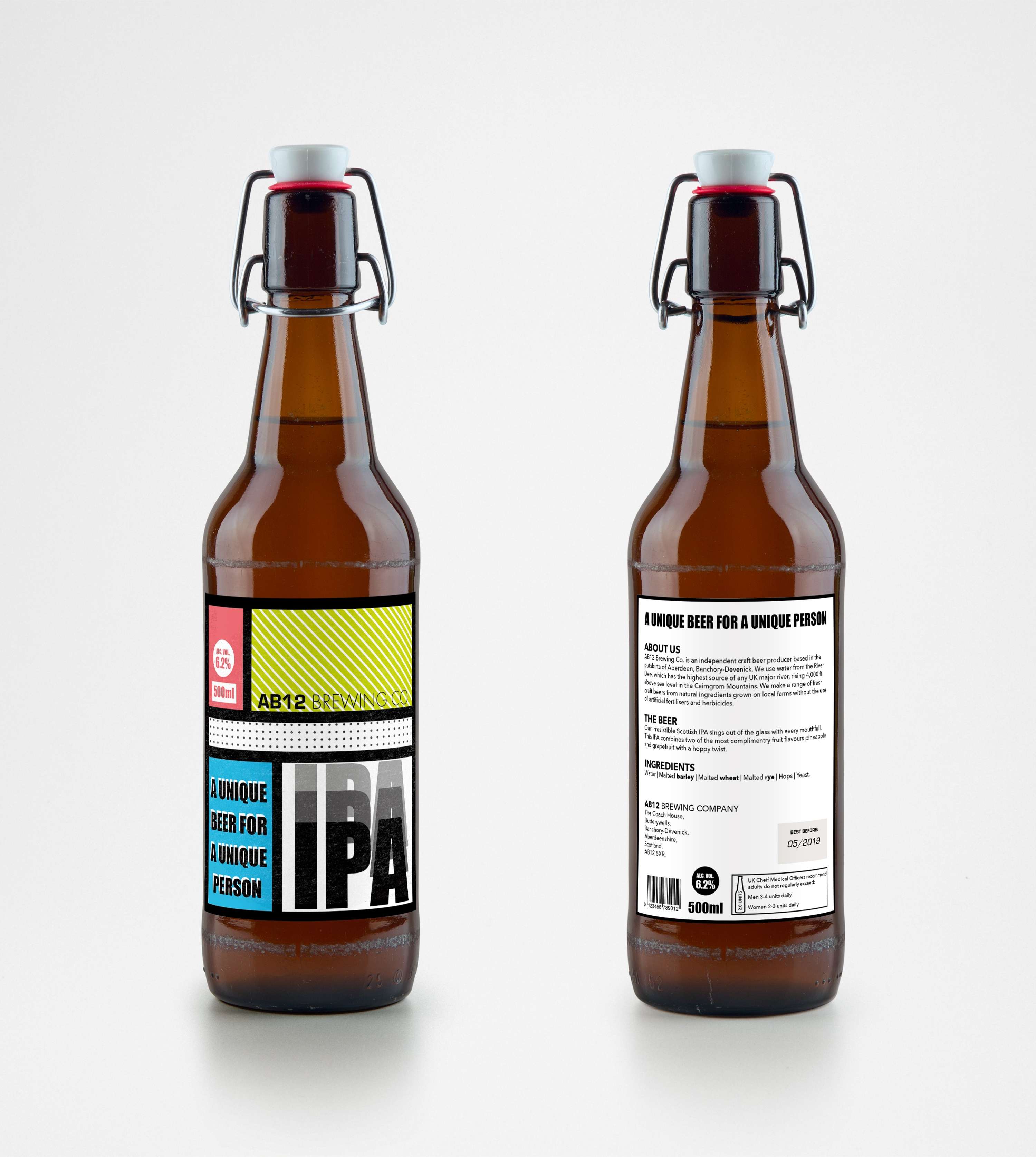 AB12 Brewing Co. - Visual Communication Graded Unit by Jamie Rendall